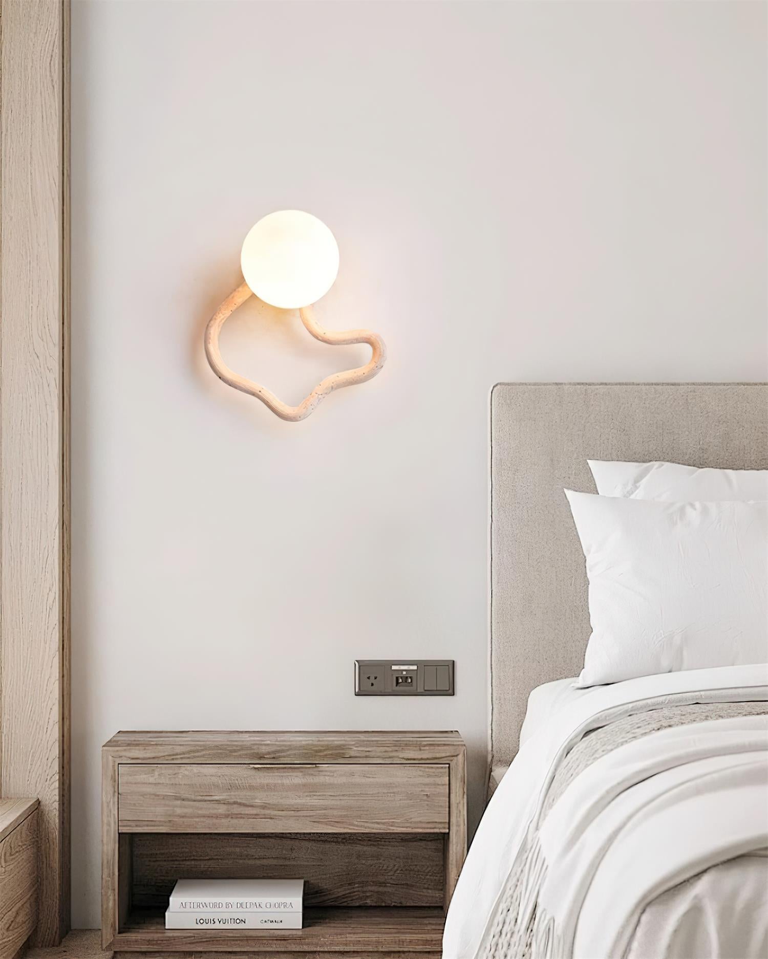 Ritta Cute Wall Lamp Travertine Wave-like - Neutralighting