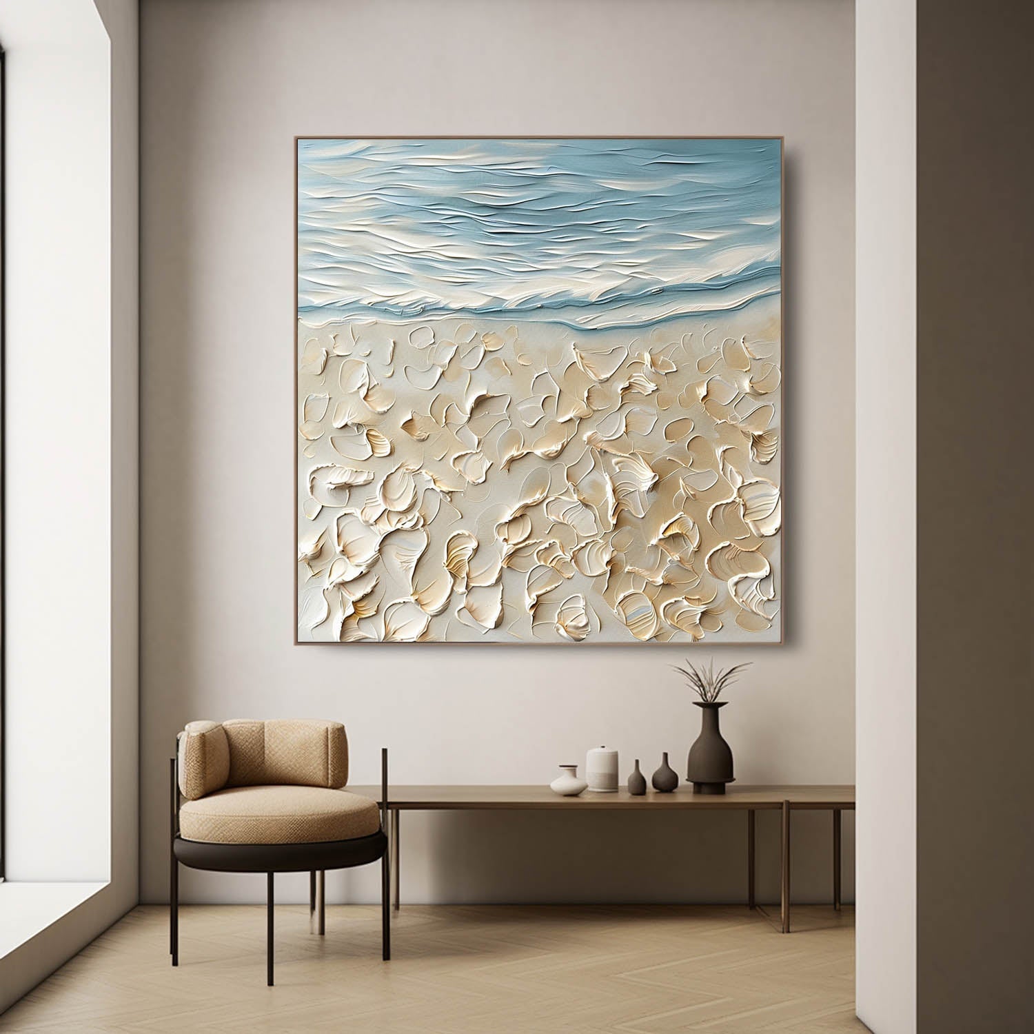 Plaster Art Texture Painting SG290 - Neutralighting