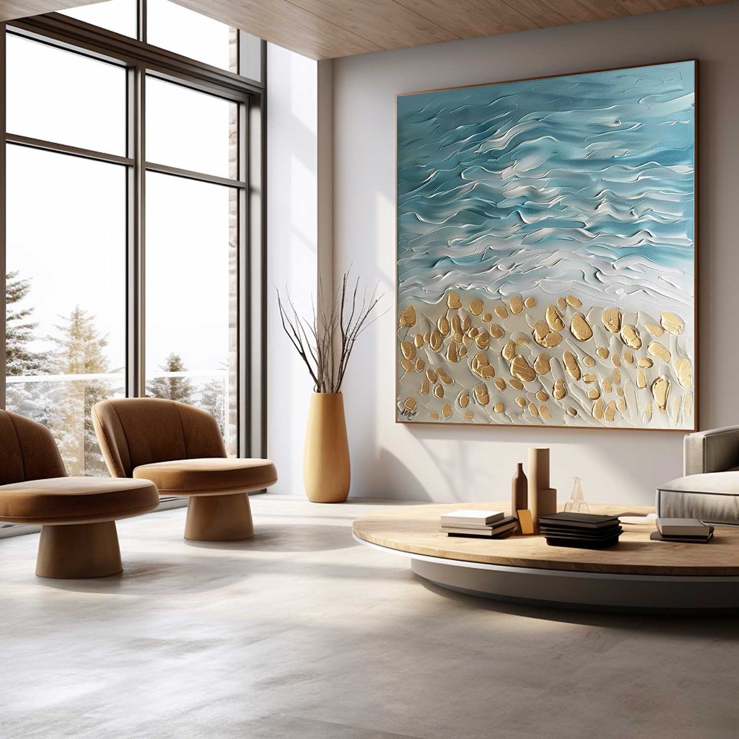 Plaster Art Texture Painting SG288 - Neutralighting
