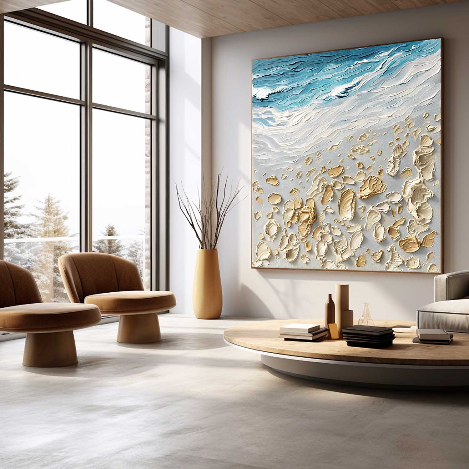 Plaster Art Texture Painting SG291 - Neutralighting