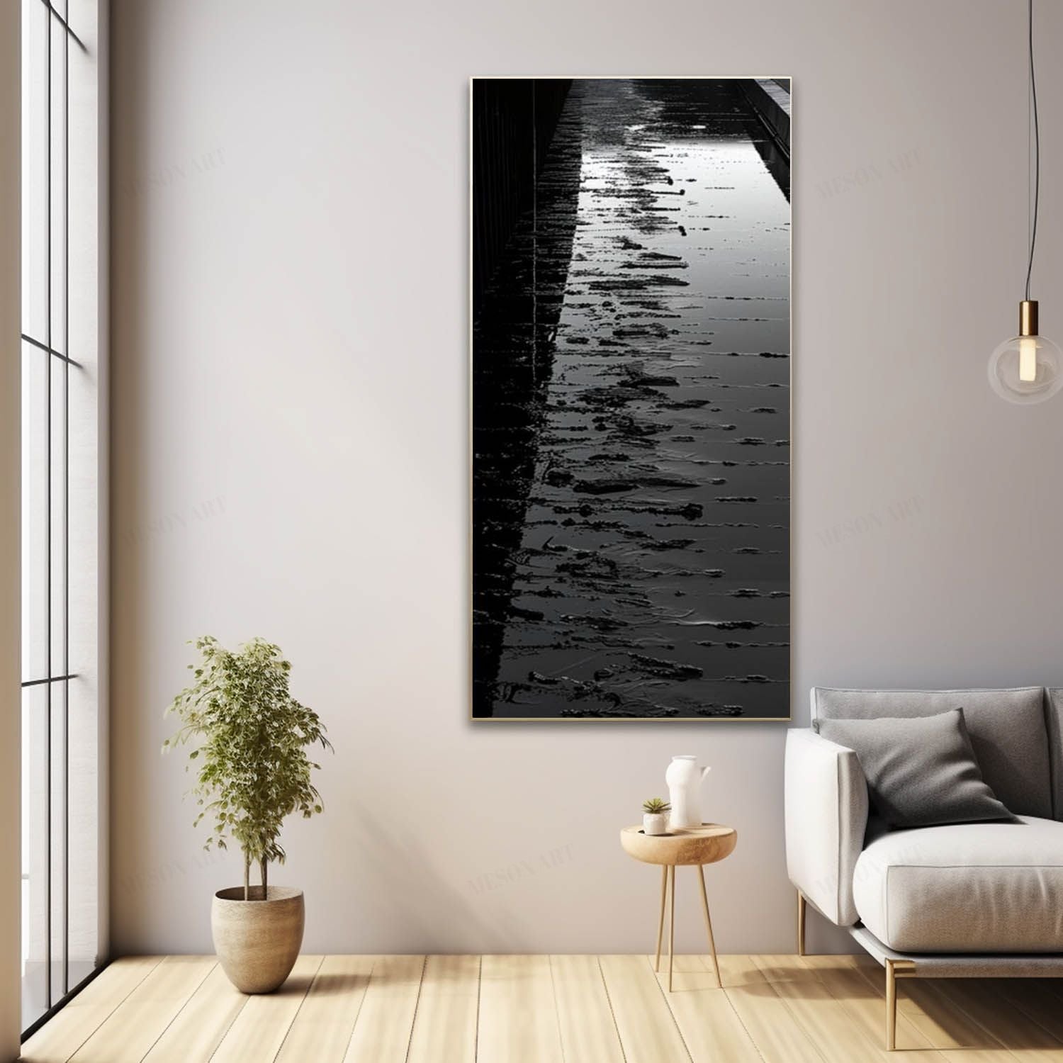 Plaster Art Texture Painting SG276 - Neutralighting