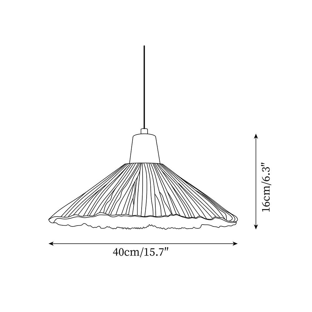 Pendant Lamp Wood Top Textured Cement Shade Grey Natural Japandi - Neutralighting