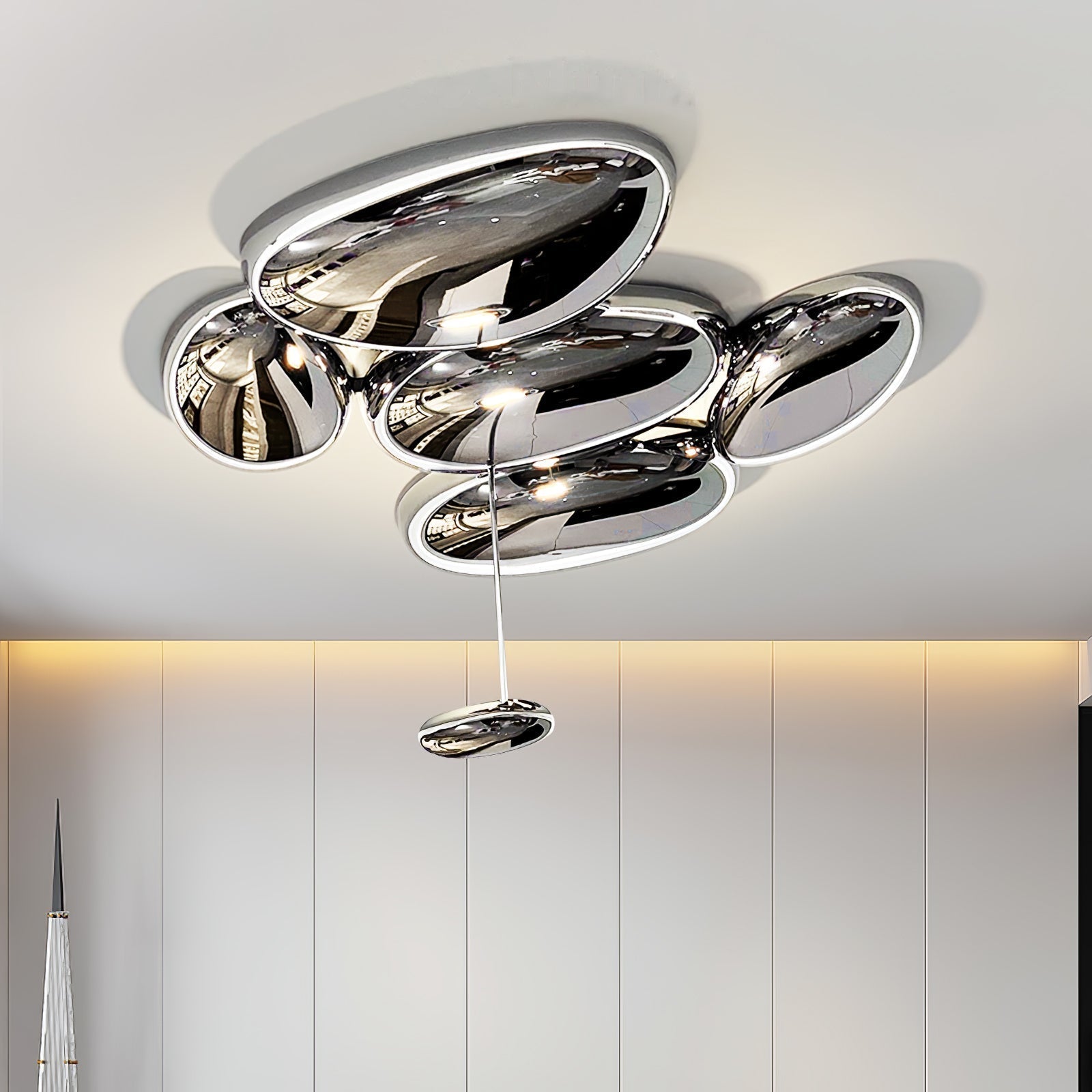 Lava Contemporary Skydro Ceiling Light Smoke Gray - Neutralighting