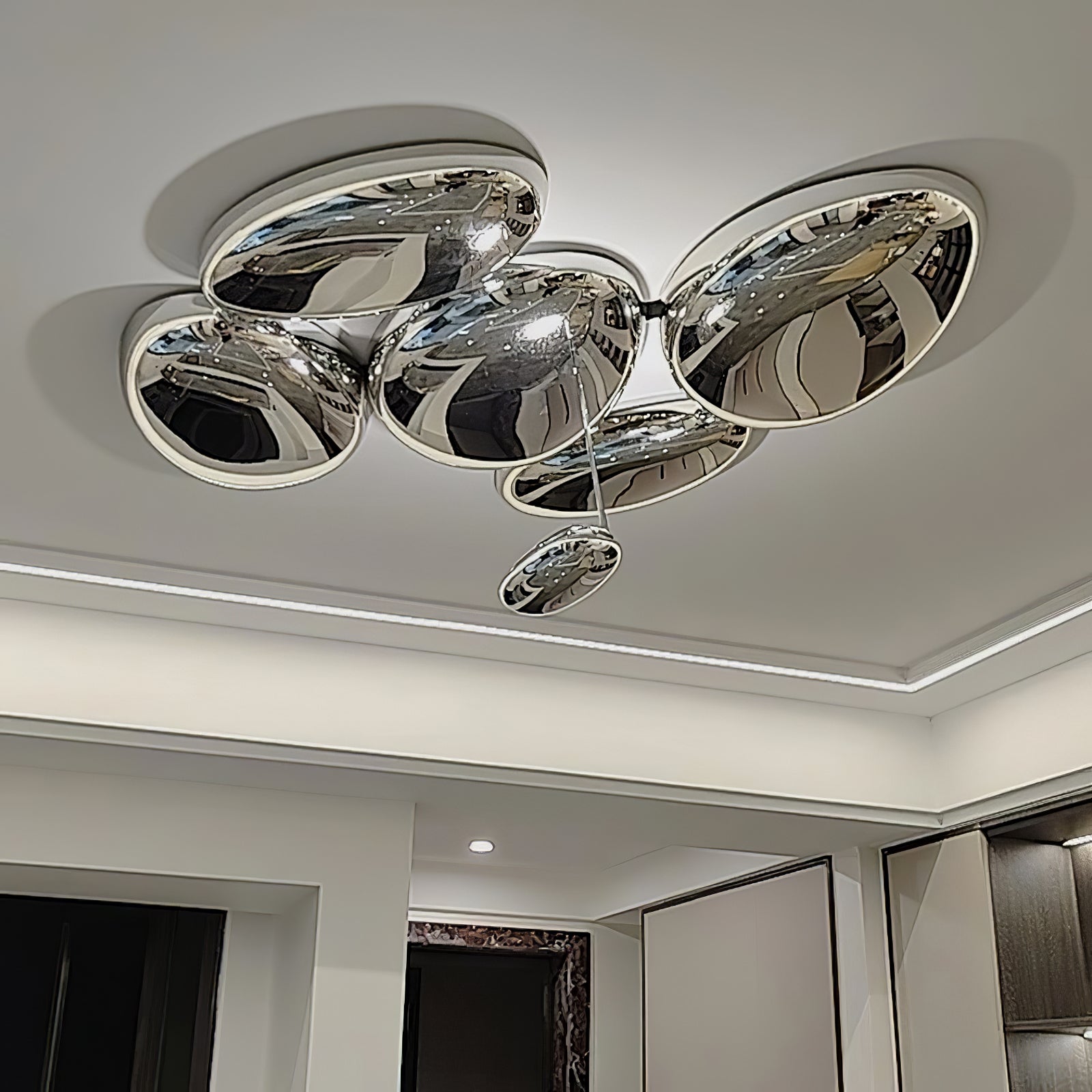 Lava Contemporary Skydro Ceiling Light Smoke Gray - Neutralighting