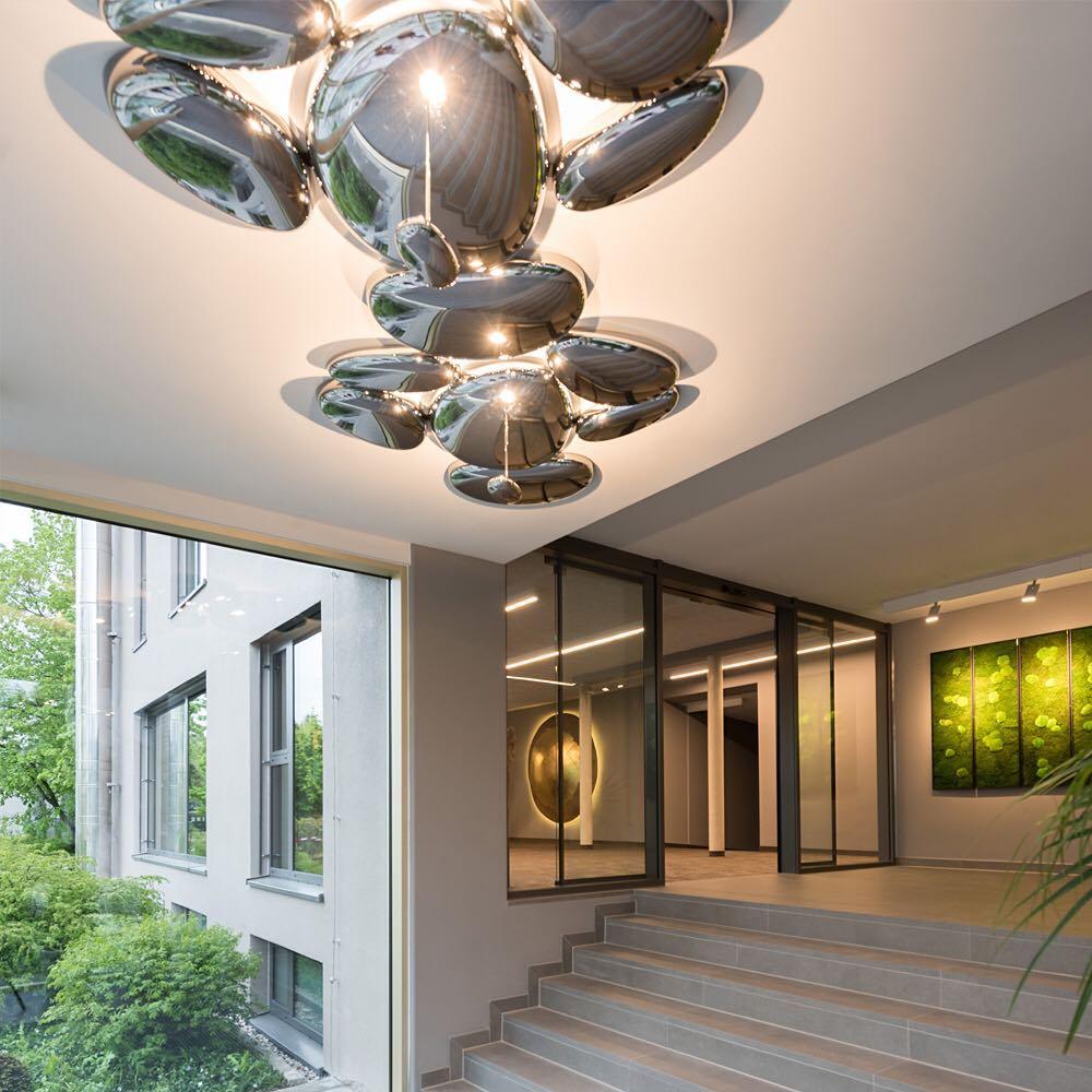 Lava Contemporary Skydro Ceiling Light Smoke Gray - Neutralighting