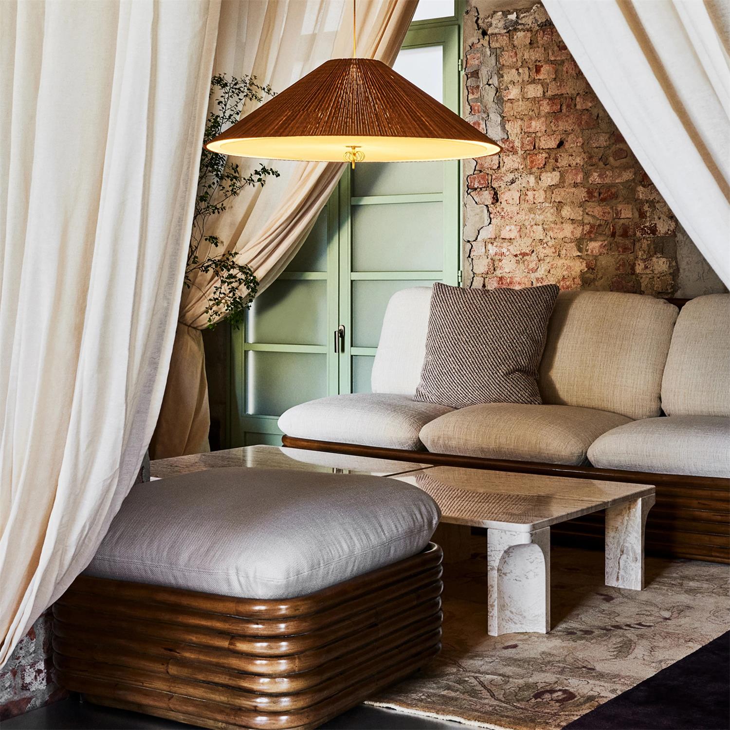Feyla Natural Woven Pendant Lamp - Neutralighting