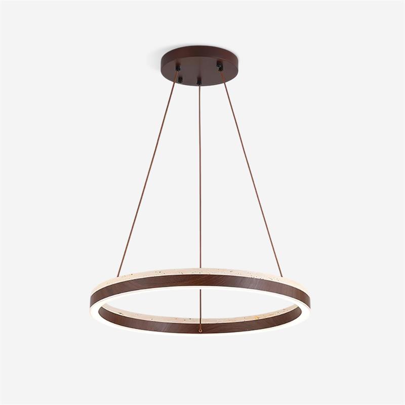 Ritta Chandelier Travertine Geometry Ring - Neutralighting
