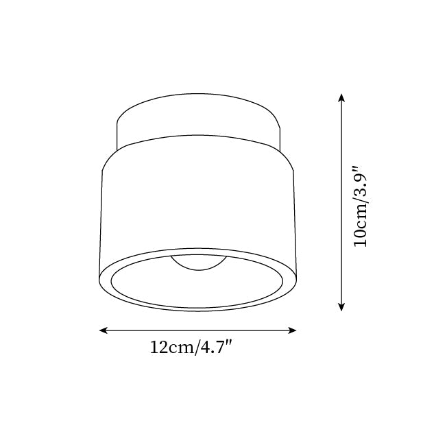 Ritta Stone Travertine Ceiling Light - Neutralighting