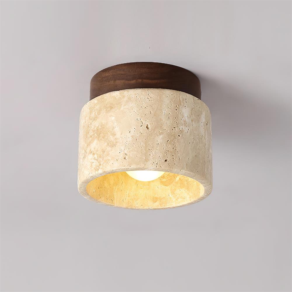 Ritta Stone Travertine Ceiling Light - Neutralighting
