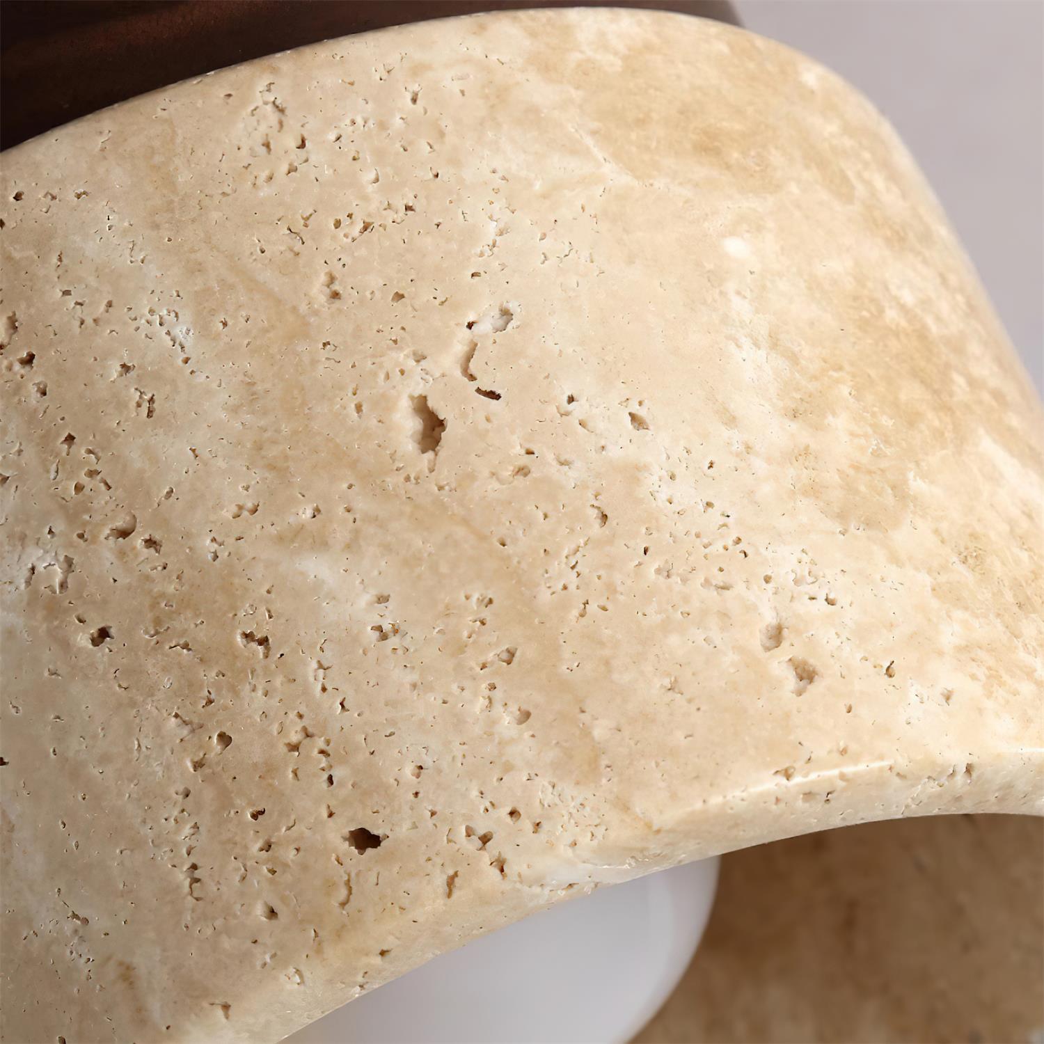 Ritta Stone Travertine Ceiling Light - Neutralighting