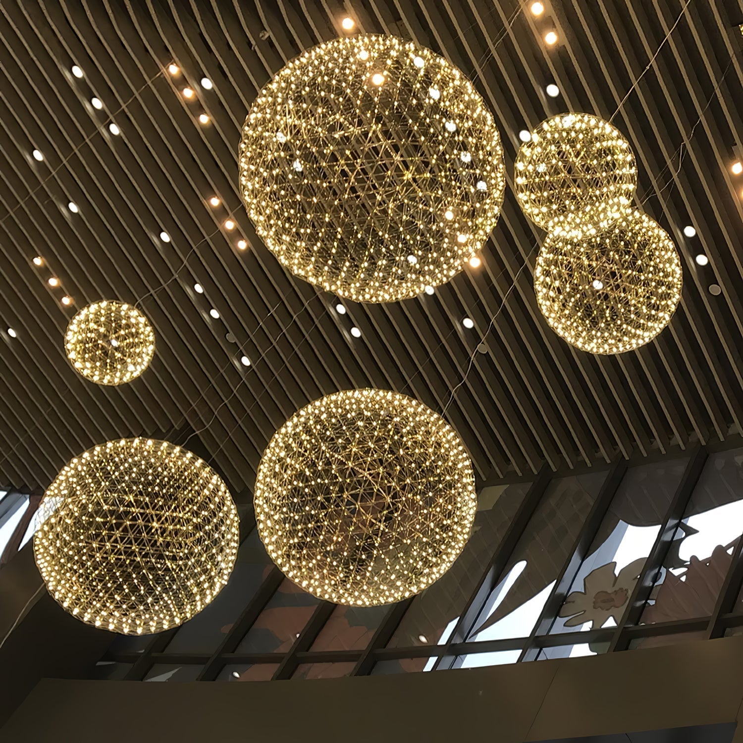 Silver Spark Ball Pendant Light - Blowlighting