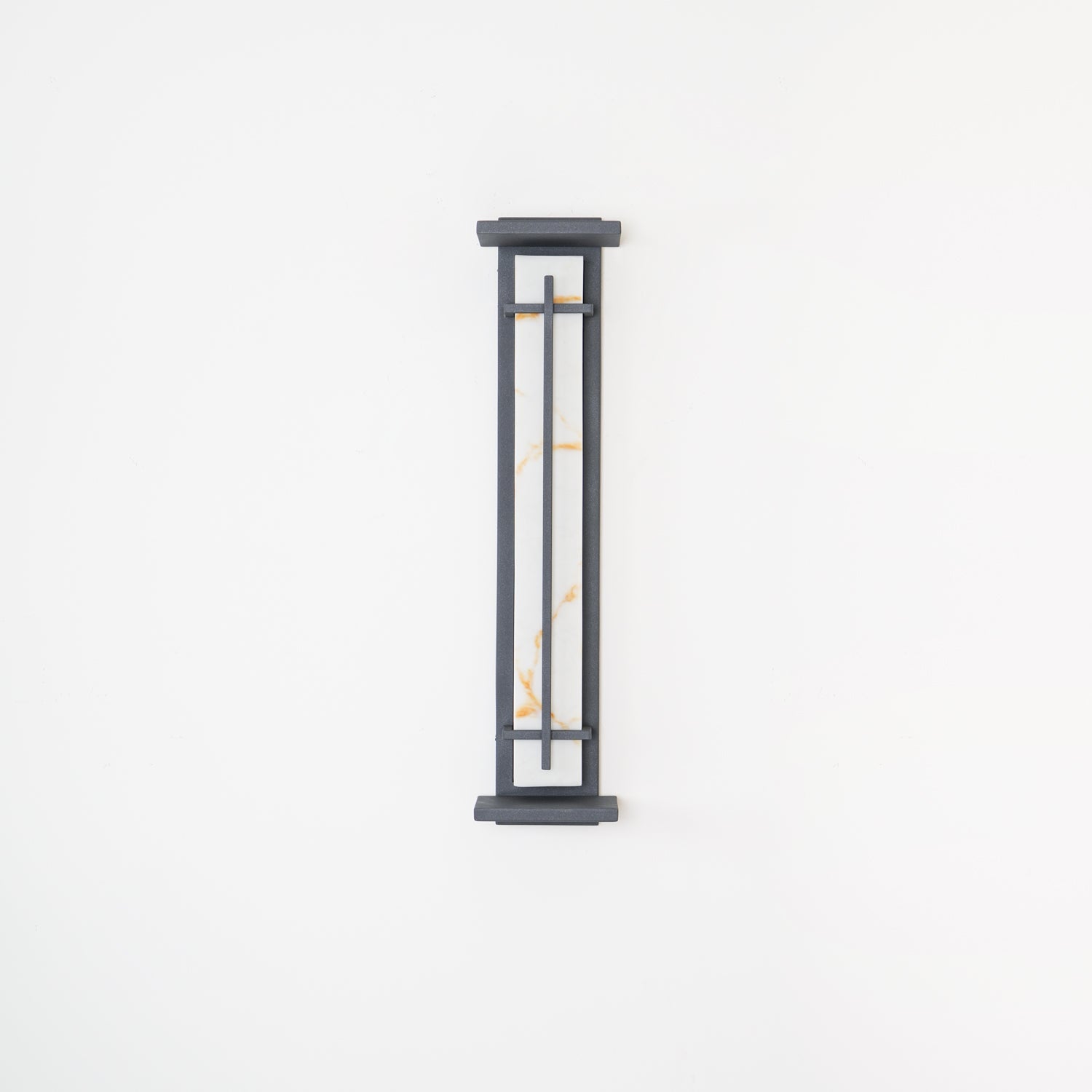 Ray Square Outdoor Wall Light Imitation Alabaster Waterproof - Neutralighting