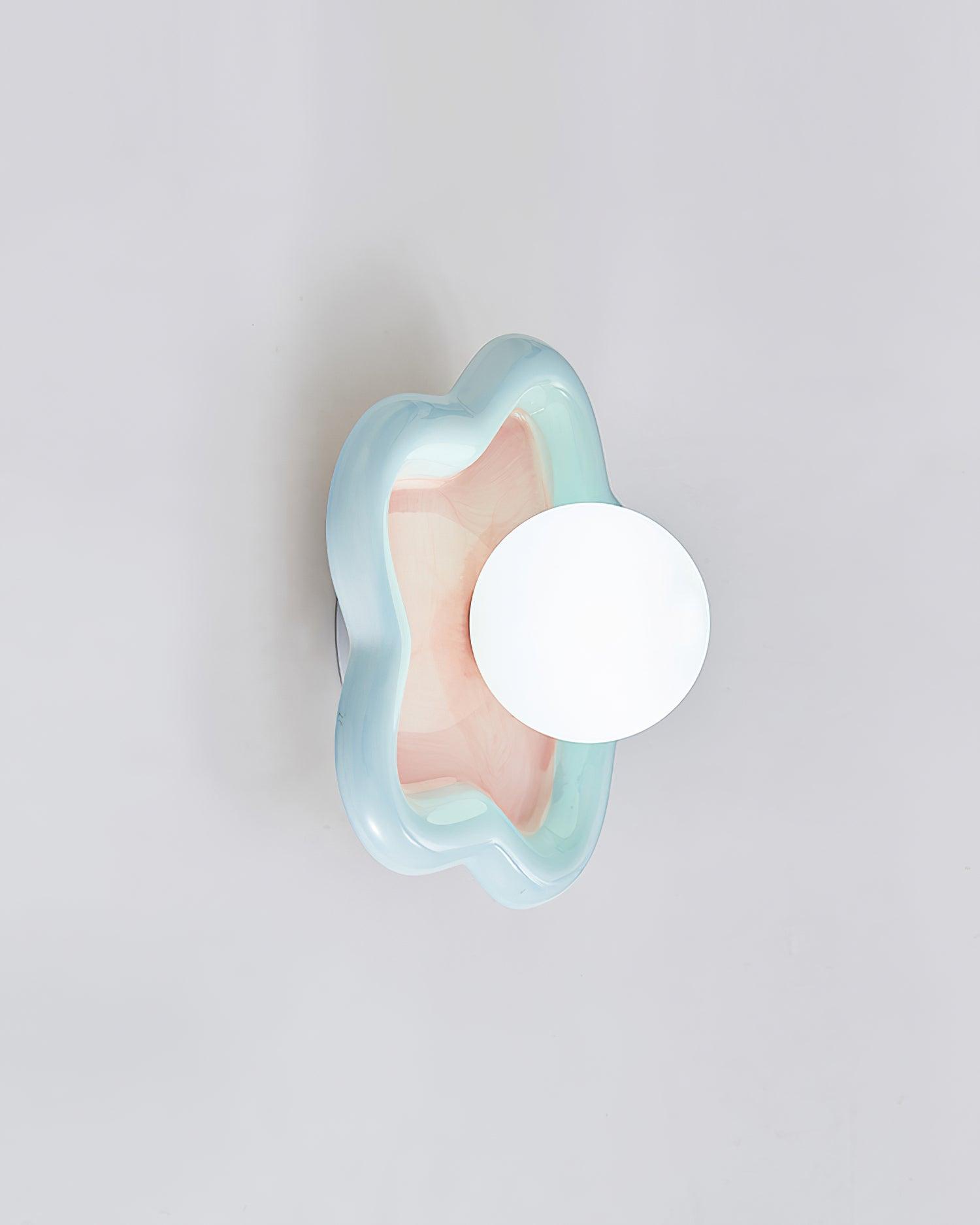 Petani Pink Yellow Flower Wall Light - Neutralighting