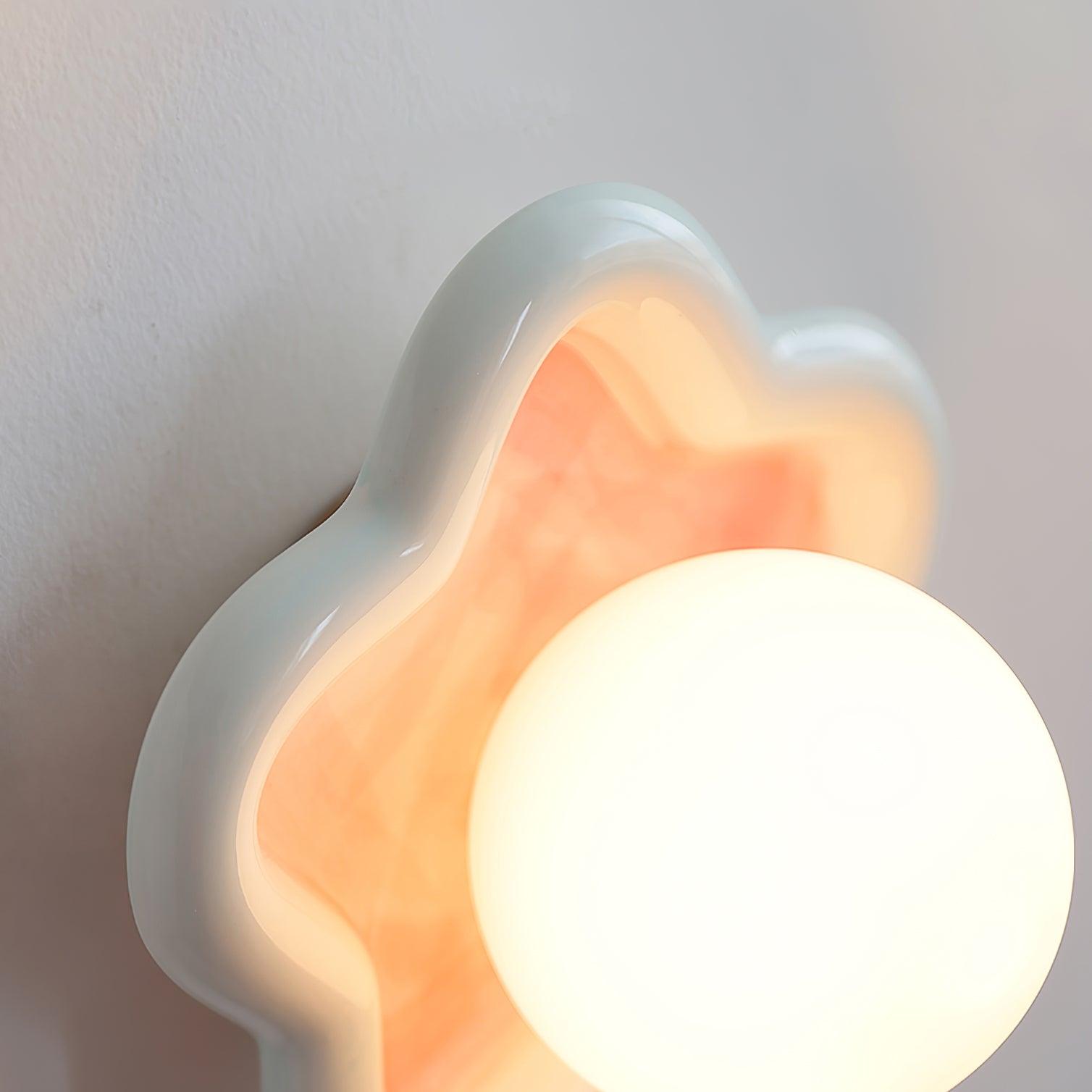Petani Pink Yellow Flower Wall Light - Neutralighting