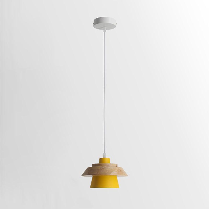 Arisha Modern Metal/Wood Pendant Light, Multi Color - Neutralighting