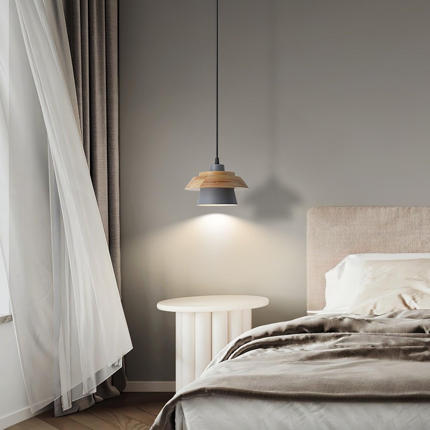 Arisha Modern Metal/Wood Pendant Light, Multi Color - Neutralighting