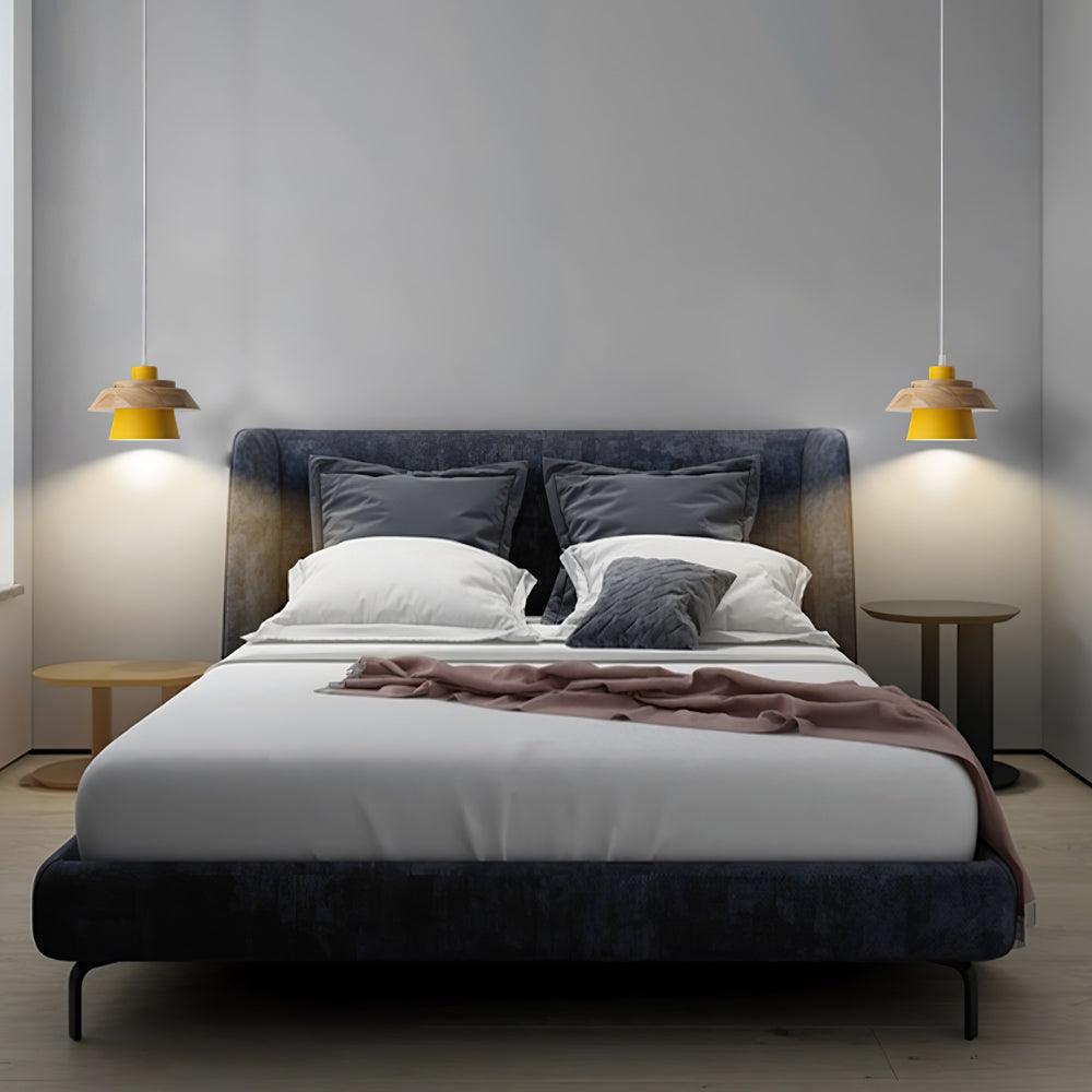 Arisha Modern Metal/Wood Pendant Light, Multi Color - Neutralighting