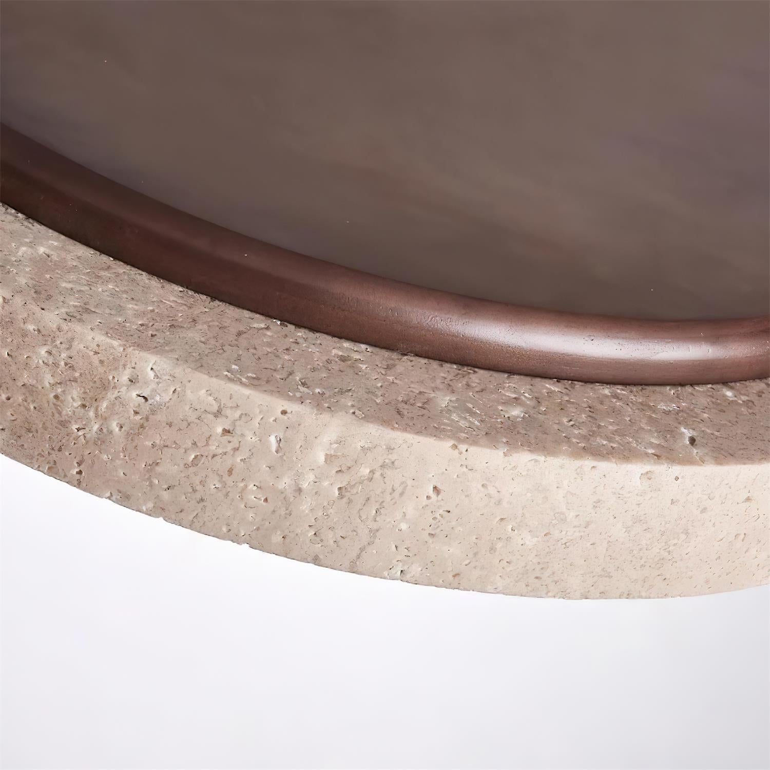 Ritta Pendant Light Travertine Ring - Neutralighting