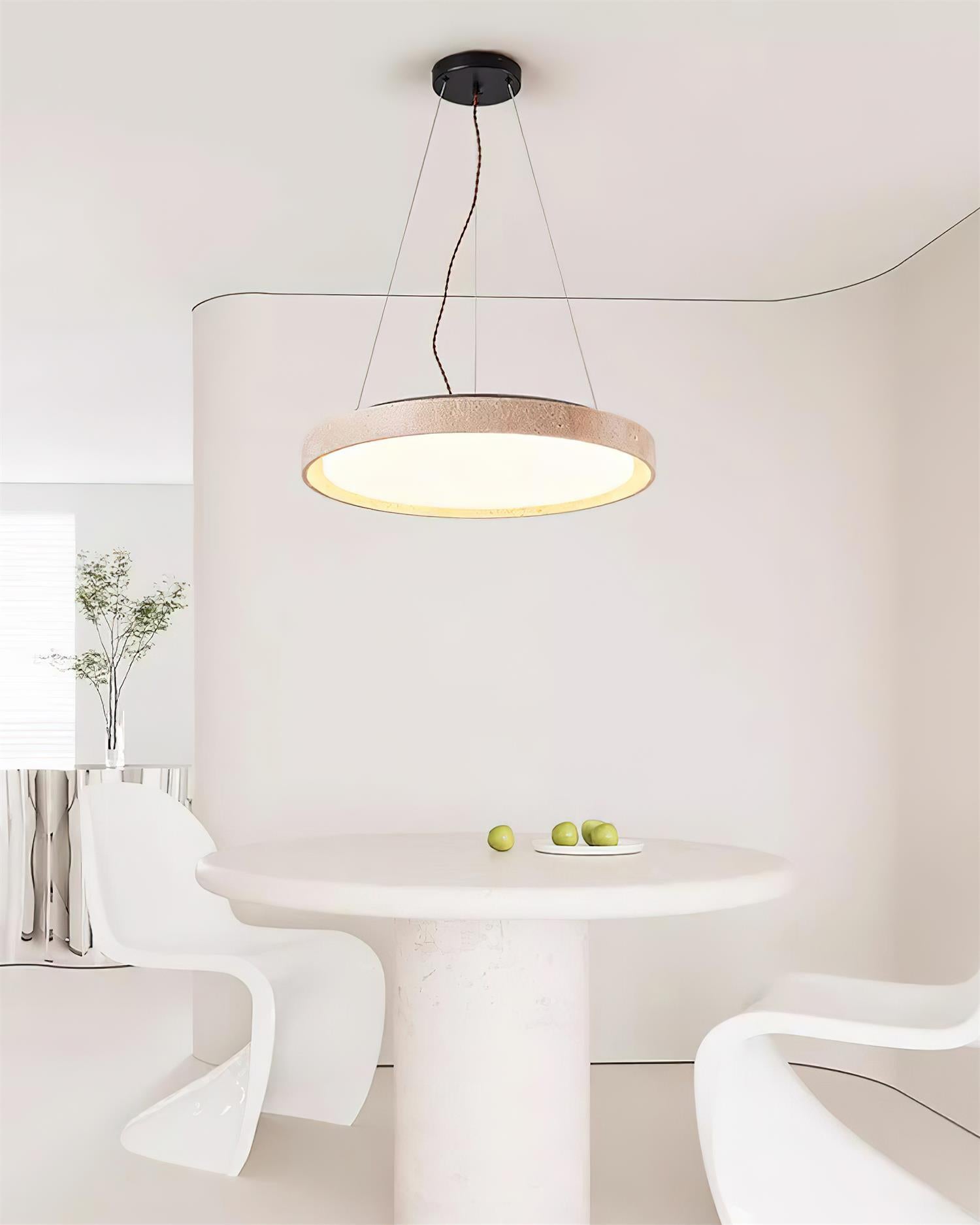 Ritta Pendant Light Travertine Ring - Neutralighting