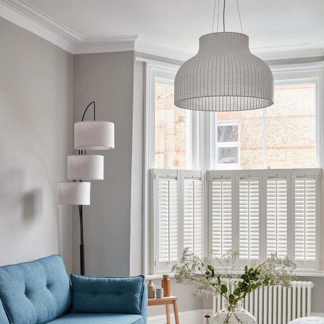 Pendant Light Silk Bell Shade Pleated Curved Modern Minimalist - Neutralighting