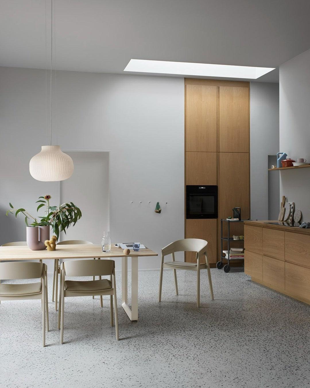 Pendant Light Silk Bell Shade Pleated Curved Modern Minimalist - Neutralighting