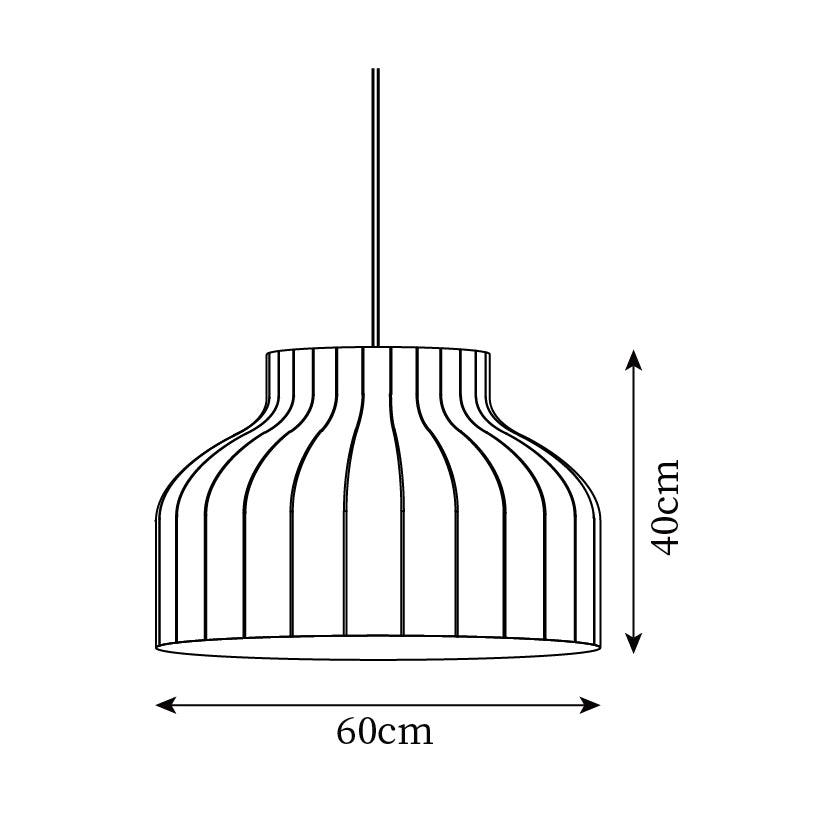 Pendant Light Silk Bell Shade Pleated Curved Modern Minimalist - Neutralighting