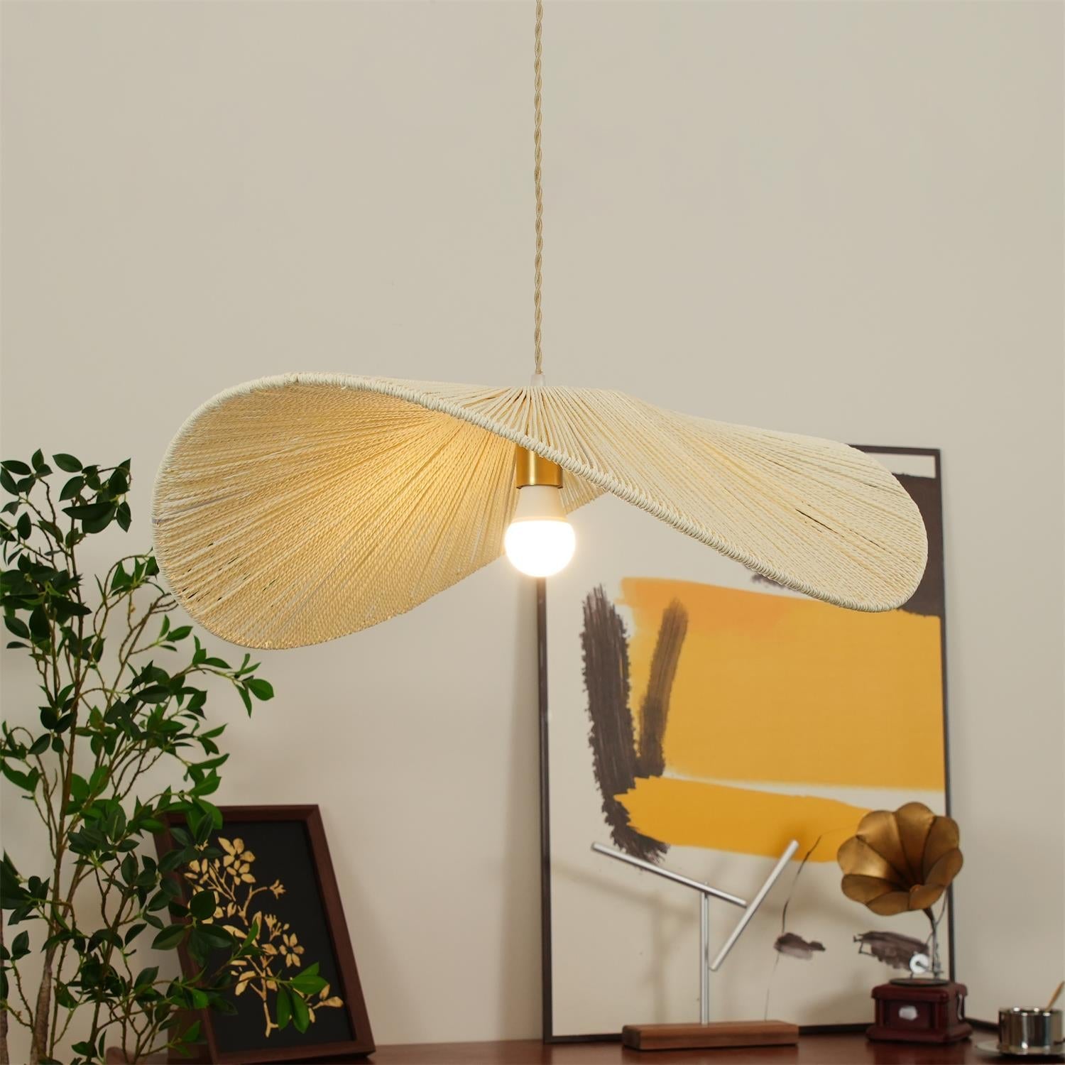 Solara Handwoven Natural Rattan Pendant Light - Neutralighting