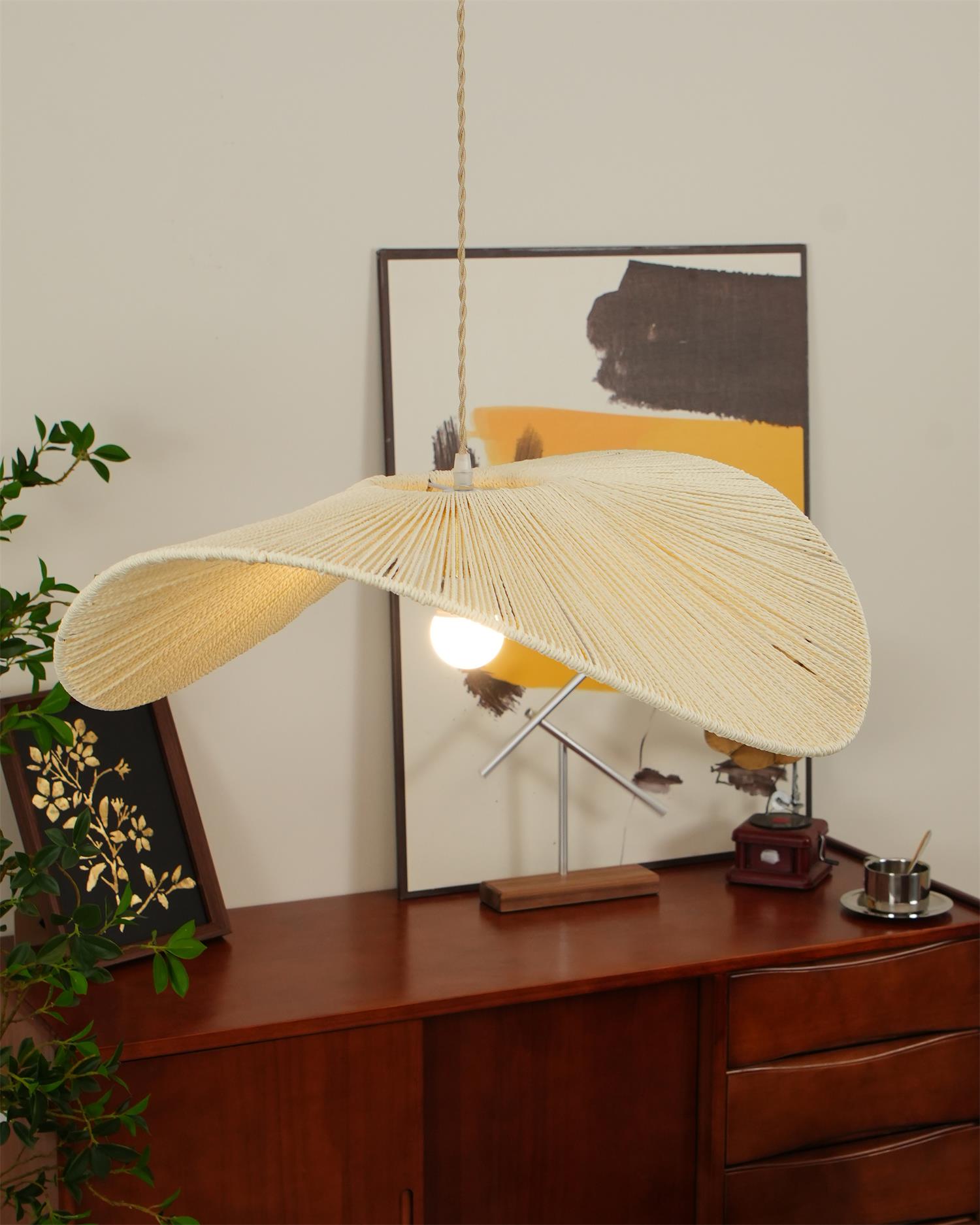 Solara Handwoven Natural Rattan Pendant Light - Neutralighting