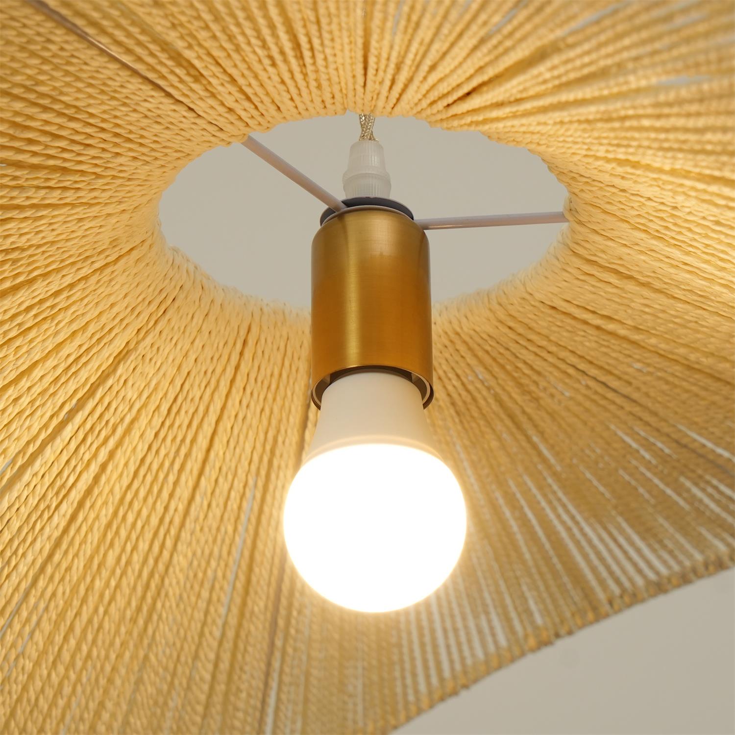 Solara Handwoven Natural Rattan Pendant Light - Neutralighting
