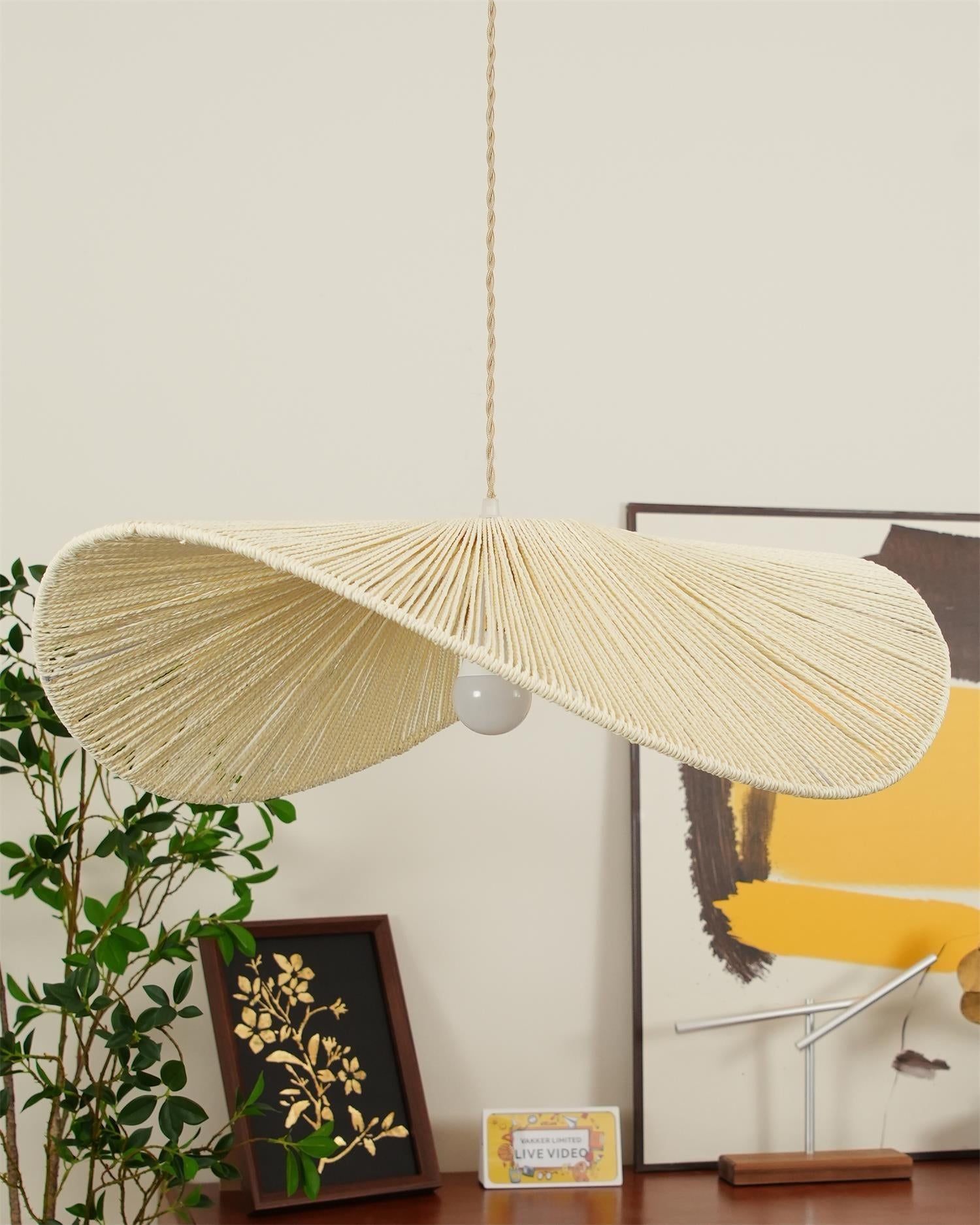 Solara Handwoven Natural Rattan Pendant Light - Neutralighting