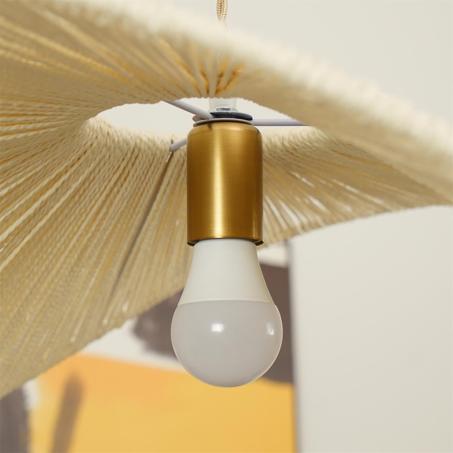 Solara Handwoven Natural Rattan Pendant Light - Neutralighting