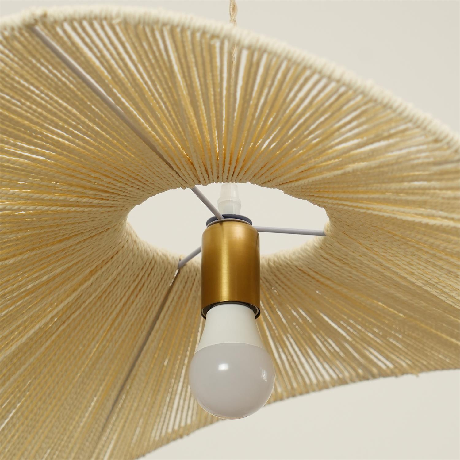 Solara Handwoven Natural Rattan Pendant Light - Neutralighting