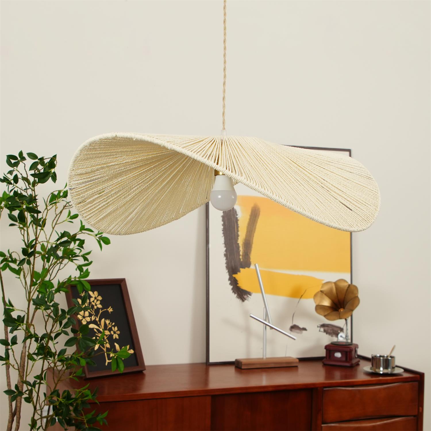Solara Handwoven Natural Rattan Pendant Light - Neutralighting