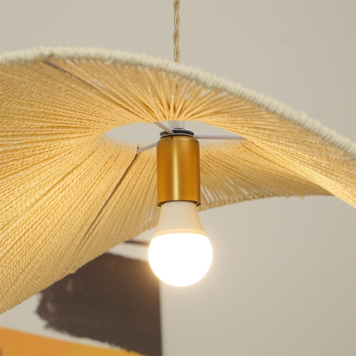 Solara Handwoven Natural Rattan Pendant Light - Neutralighting