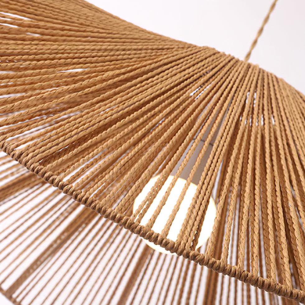 Solara Handwoven Natural Rattan Pendant Light - Neutralighting