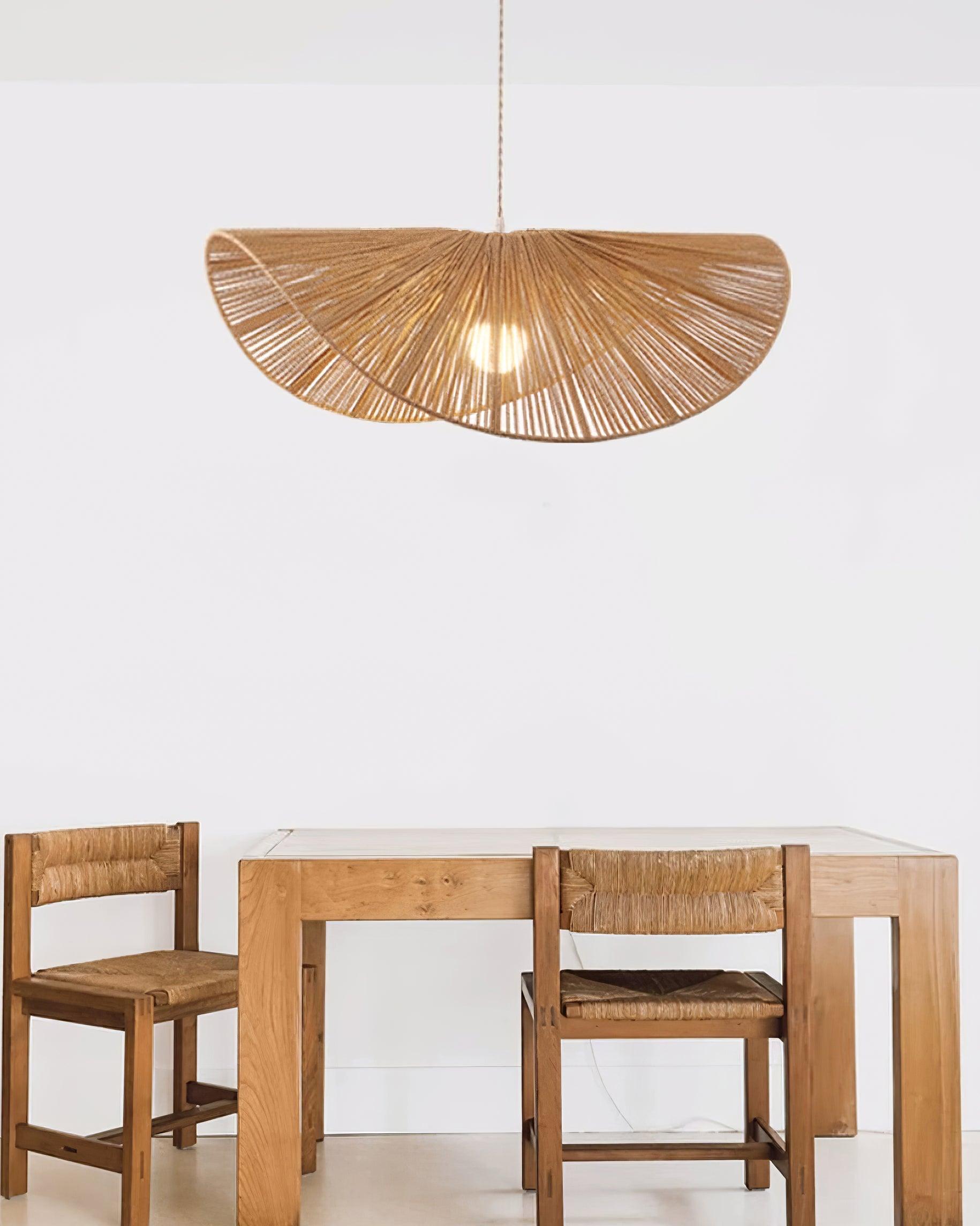 Solara Handwoven Natural Rattan Pendant Light - Neutralighting