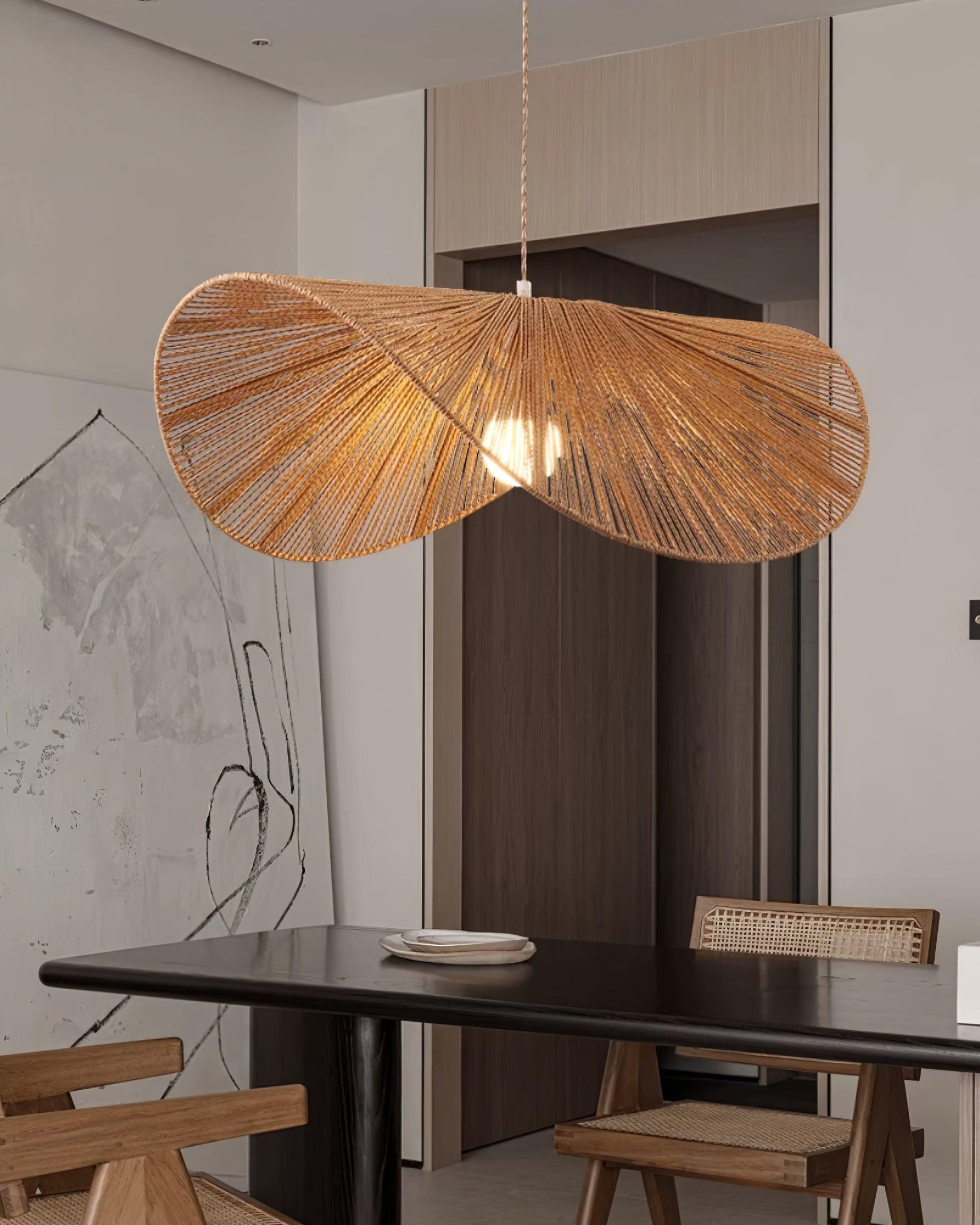 Solara Handwoven Natural Rattan Pendant Light - Neutralighting