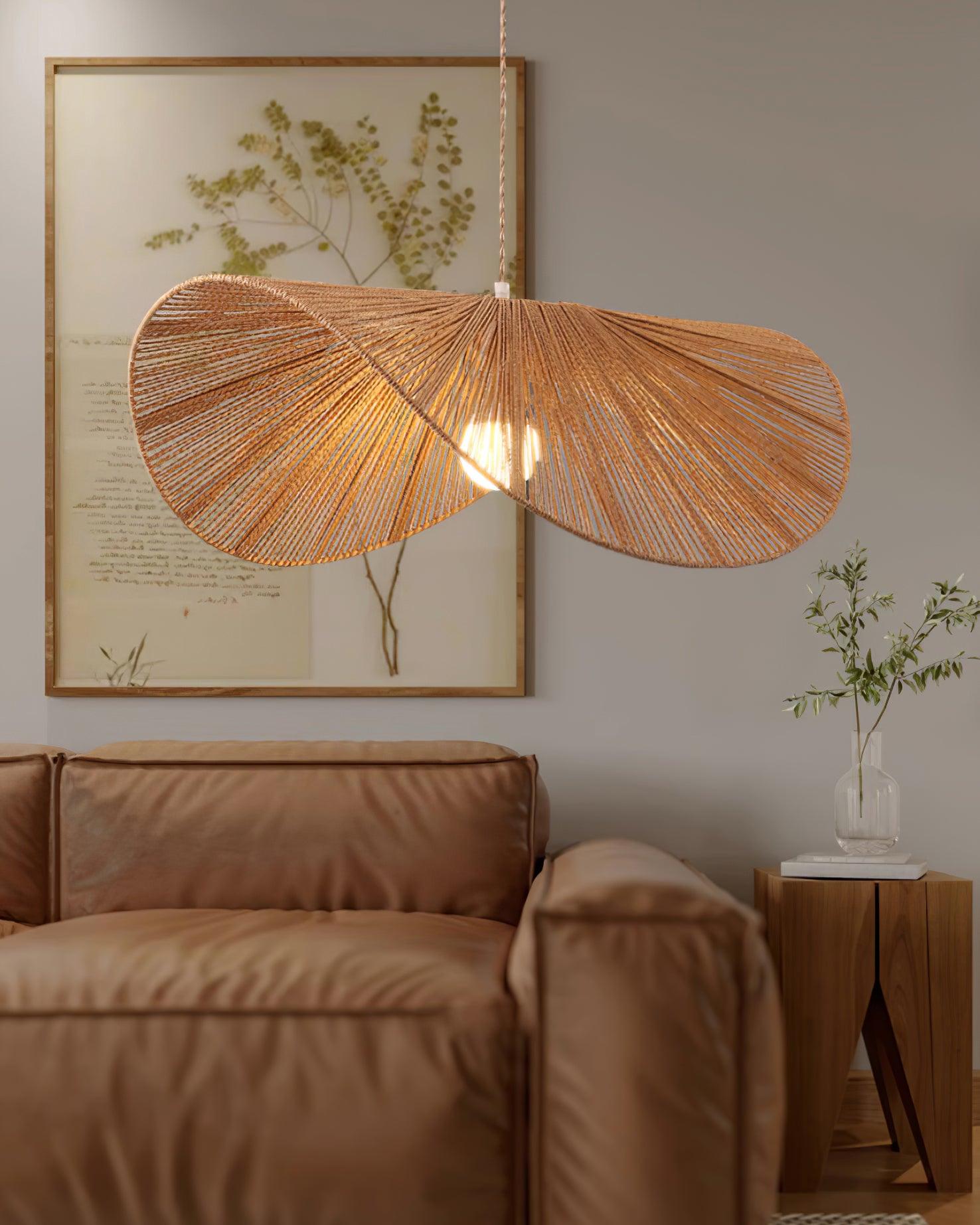 Solara Handwoven Natural Rattan Pendant Light - Neutralighting