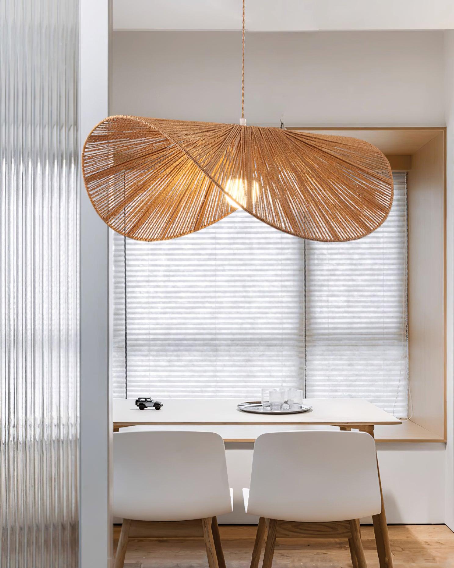 Solara Handwoven Natural Rattan Pendant Light - Neutralighting