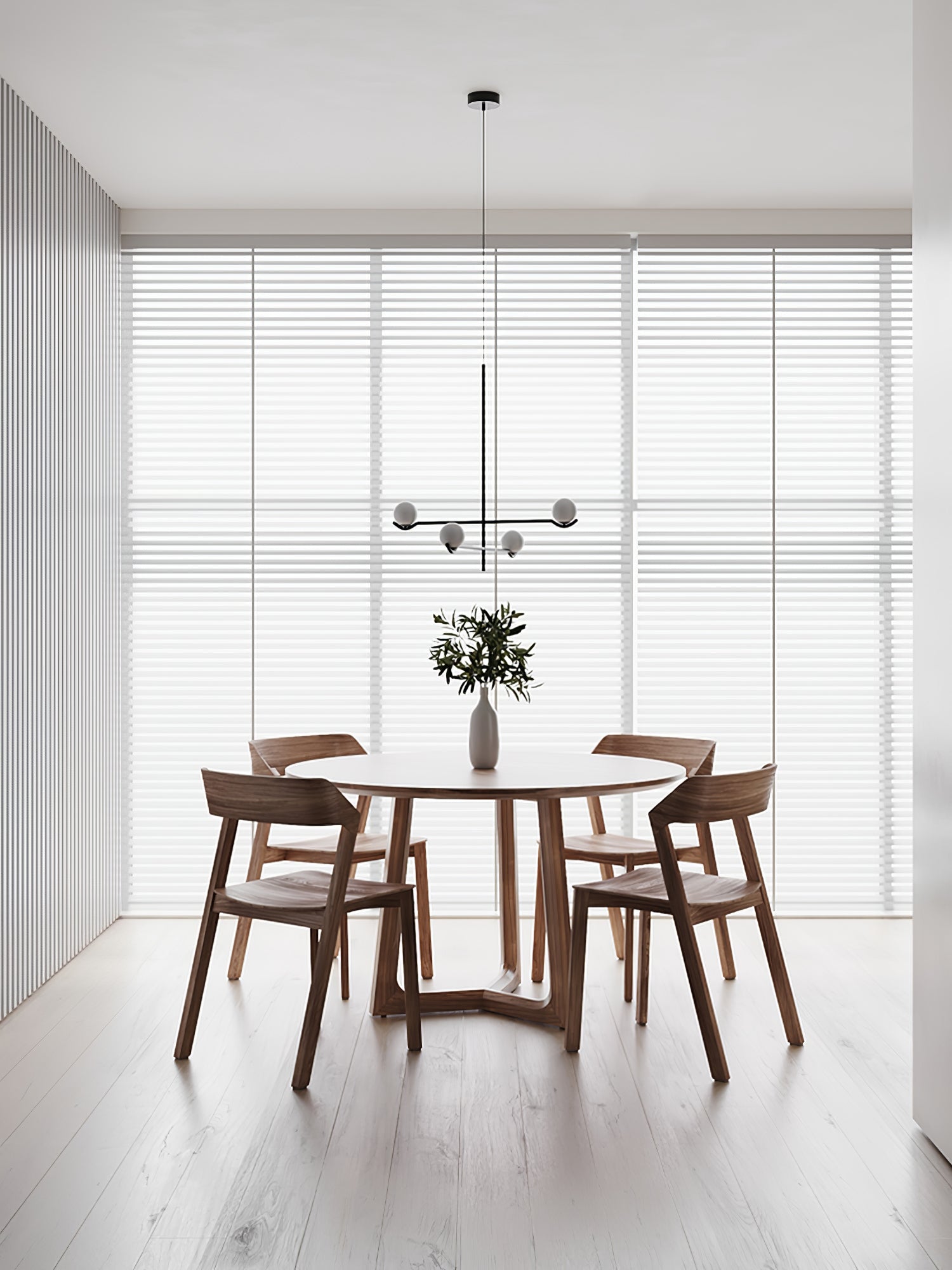 Fayno White Globe Chandelier - Neutralighting