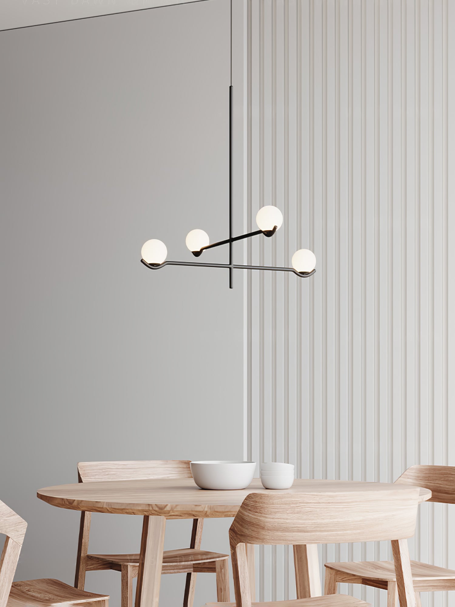 Fayno White Globe Chandelier - Neutralighting