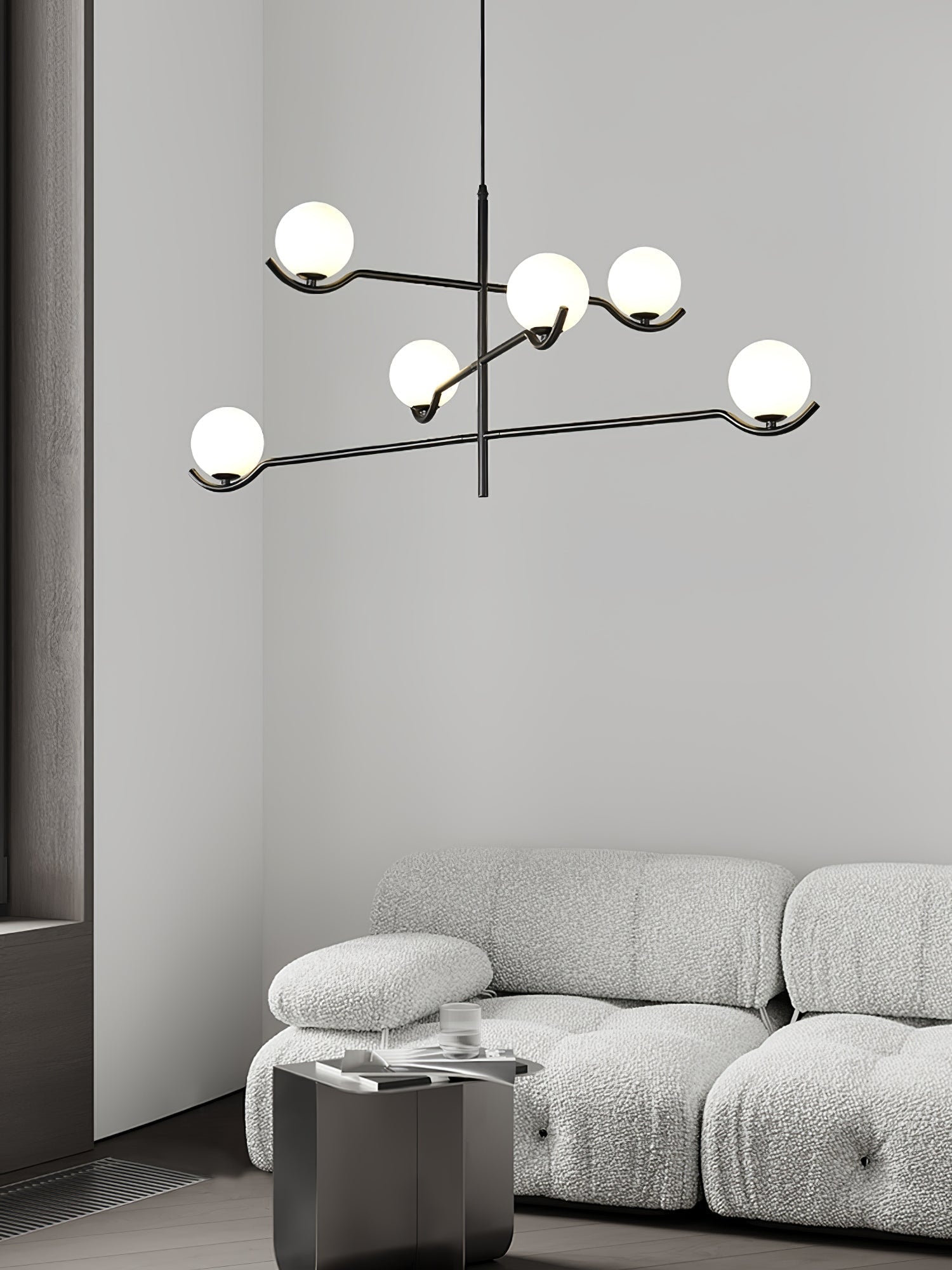 Fayno White Globe Chandelier - Neutralighting