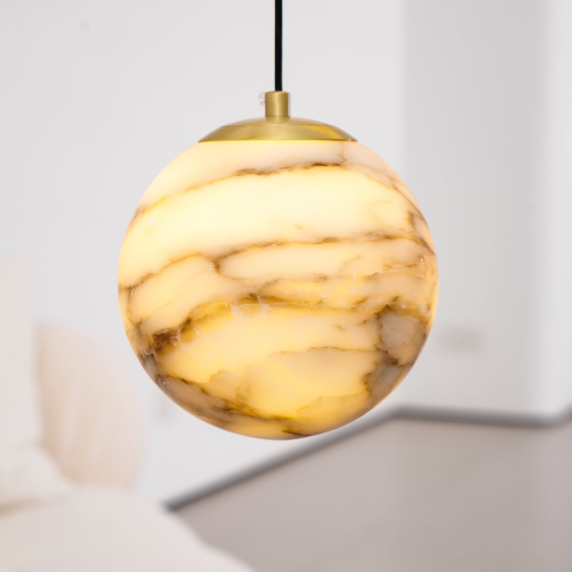 Sultana Chandelier Alabaster Cluster Orb Cascade - Neutralighting