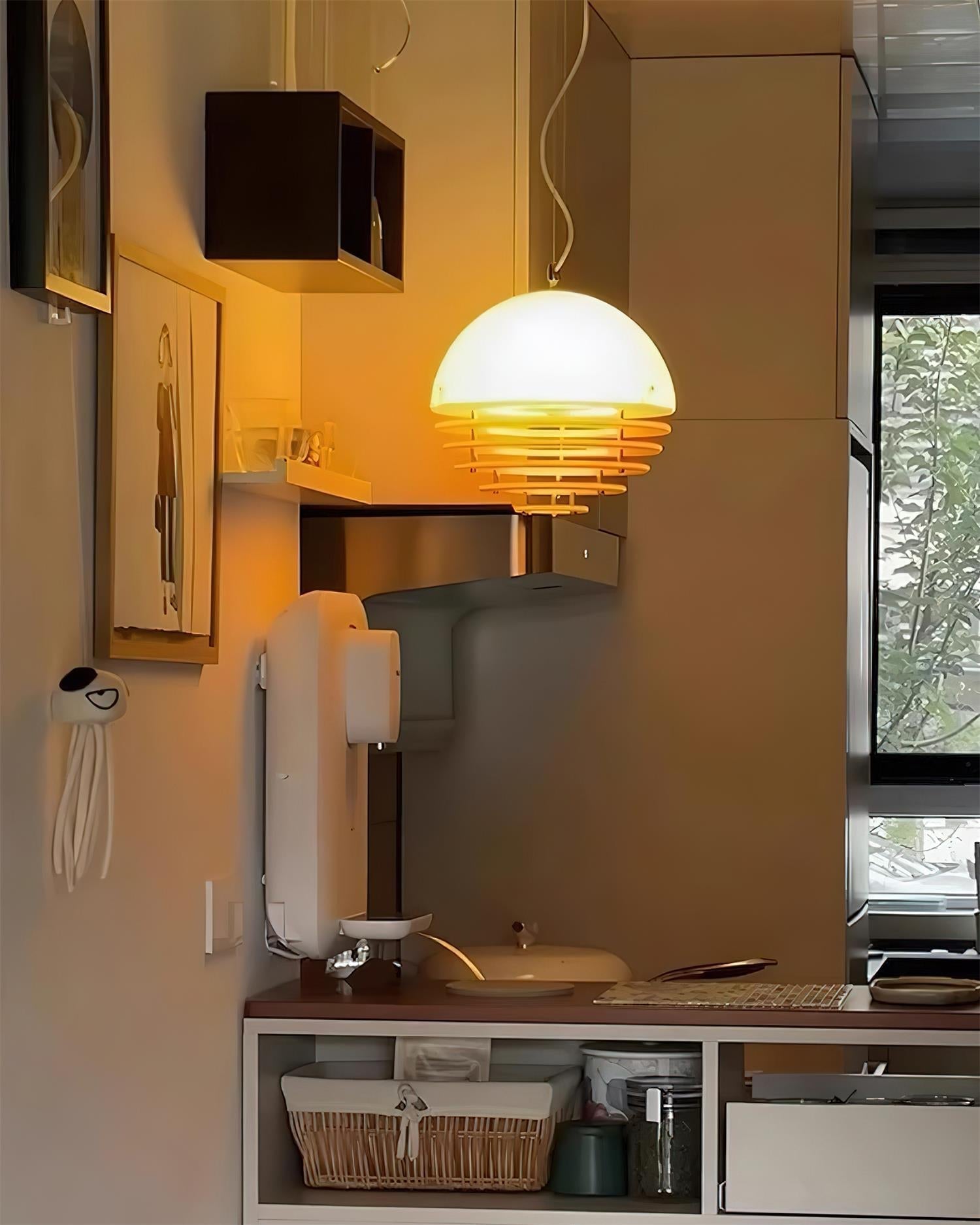 Pendant Lamp Modern Layered Acrylic Shade Soft Glow Dining Room - Neutralighting