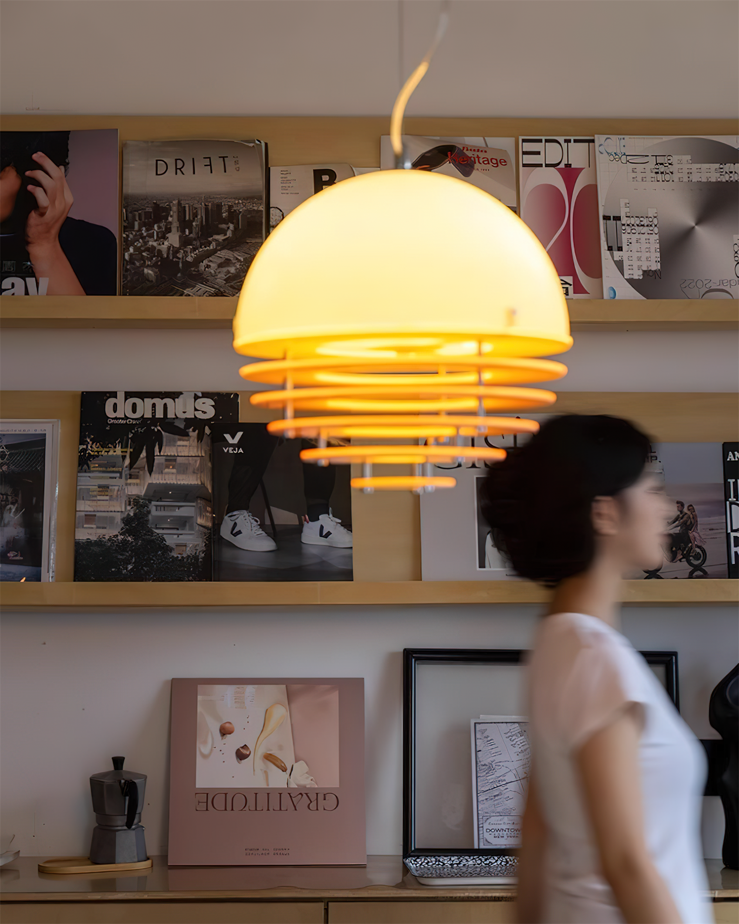 Pendant Lamp Modern Layered Acrylic Shade Soft Glow Dining Room - Neutralighting