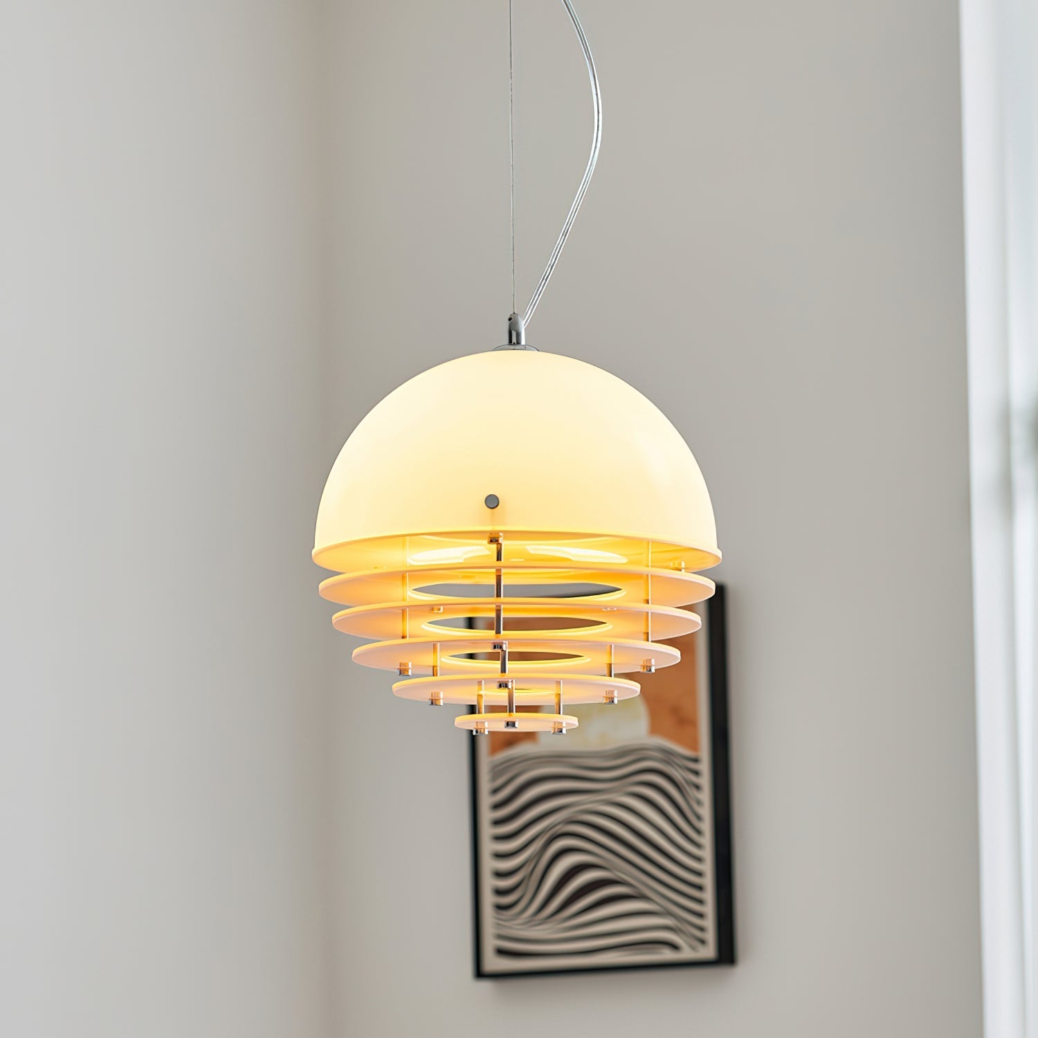 Pendant Lamp Modern Layered Acrylic Shade Soft Glow Dining Room - Neutralighting