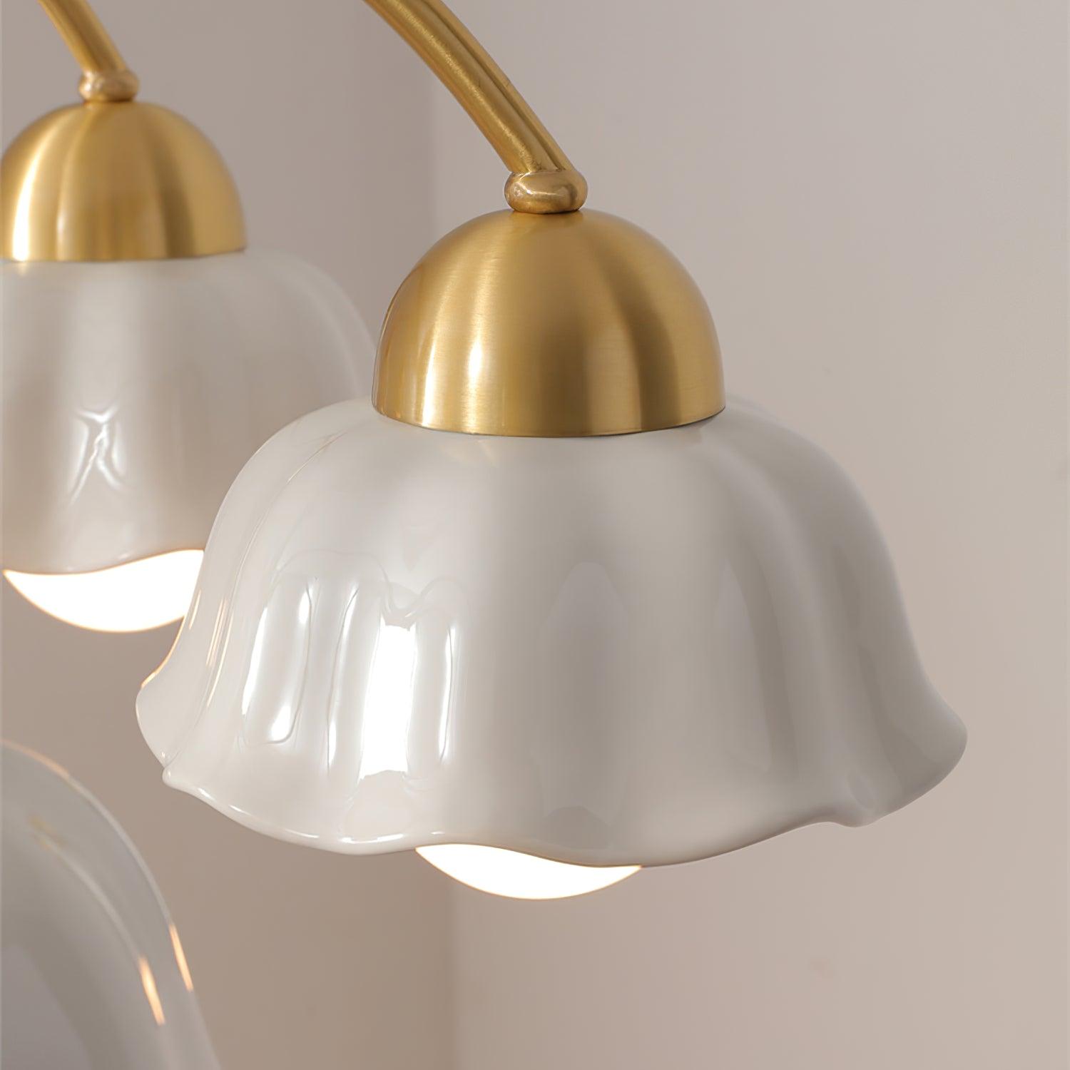 Bellin Floral Chandeliers Wood Ceramic - Neutralighting