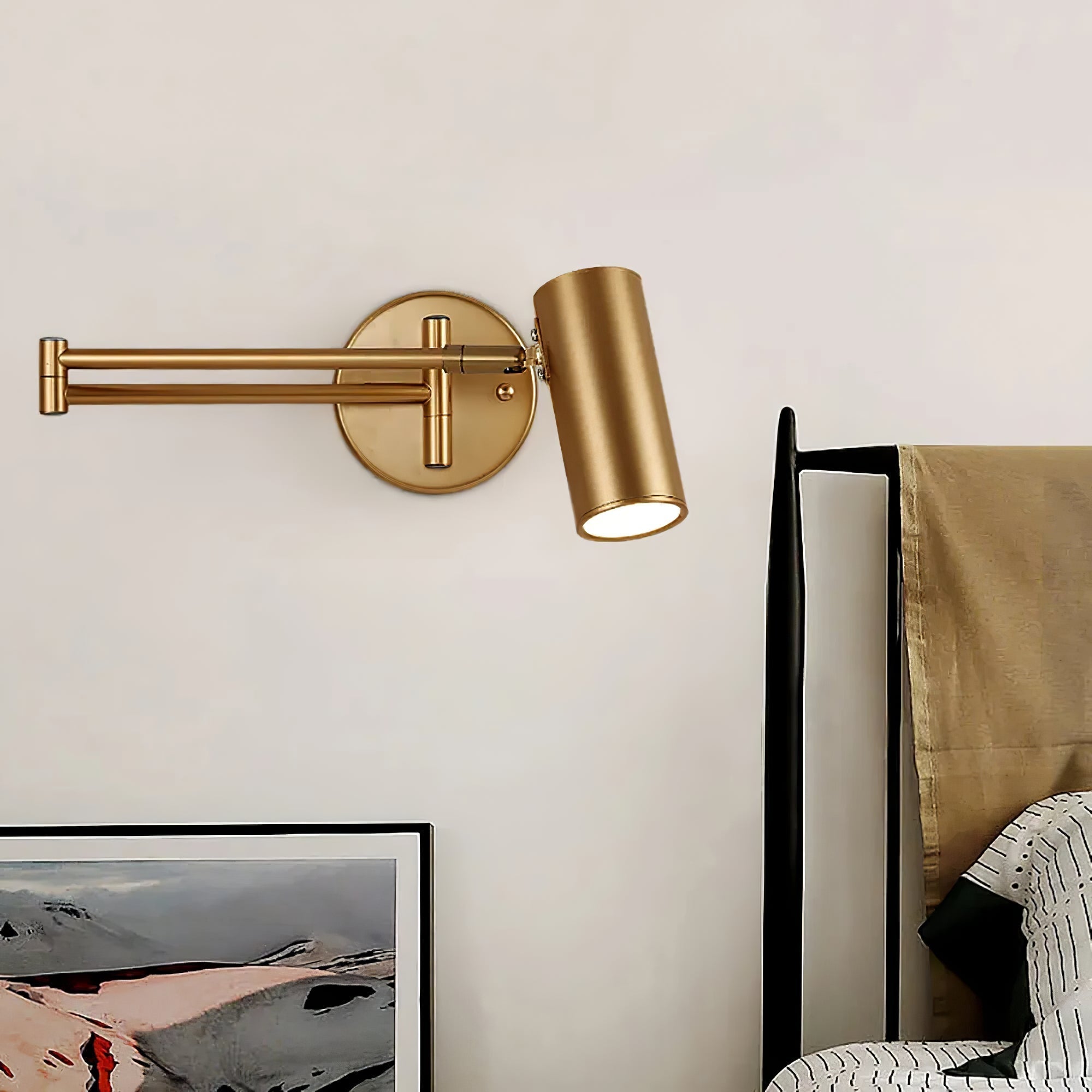 Axel Adjustable Swing Arm Wall Lamp - Neutralighting