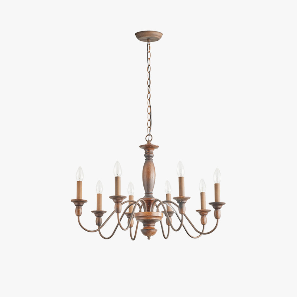 Silva Industrial Design LED Indoor Pendant Light Brown Wood Metal Bedroom/Living Room/Kitchen Island - Neutralighting