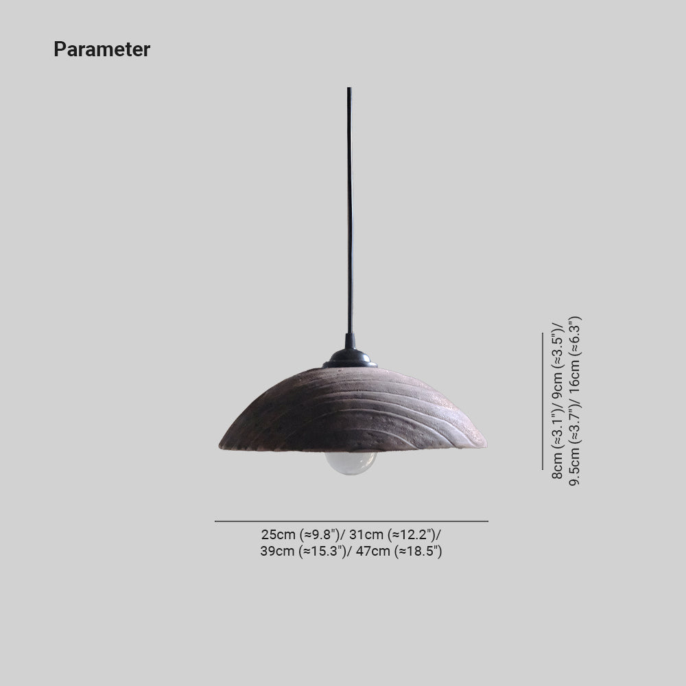 Silva Modern LED Pendant Light Brown Wood Living Room Bedroom - Neutralighting